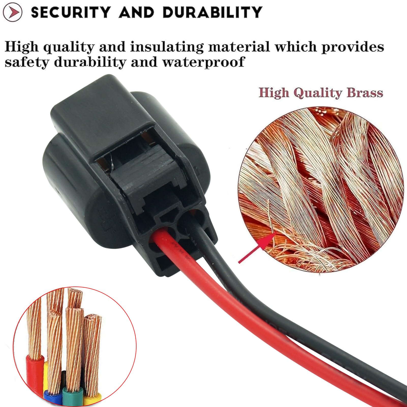 2 Pin Pre-Wired Fog Light Plug Connector - Compatible With Hyundai, Toyota, Lexus, Kia-272768