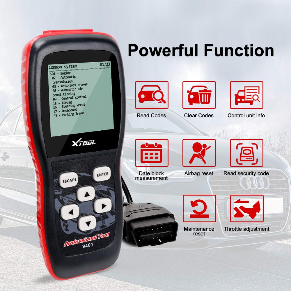 Buy XTOOL V401 Auto Code Reader Scanner Clear Fault Code Engine System