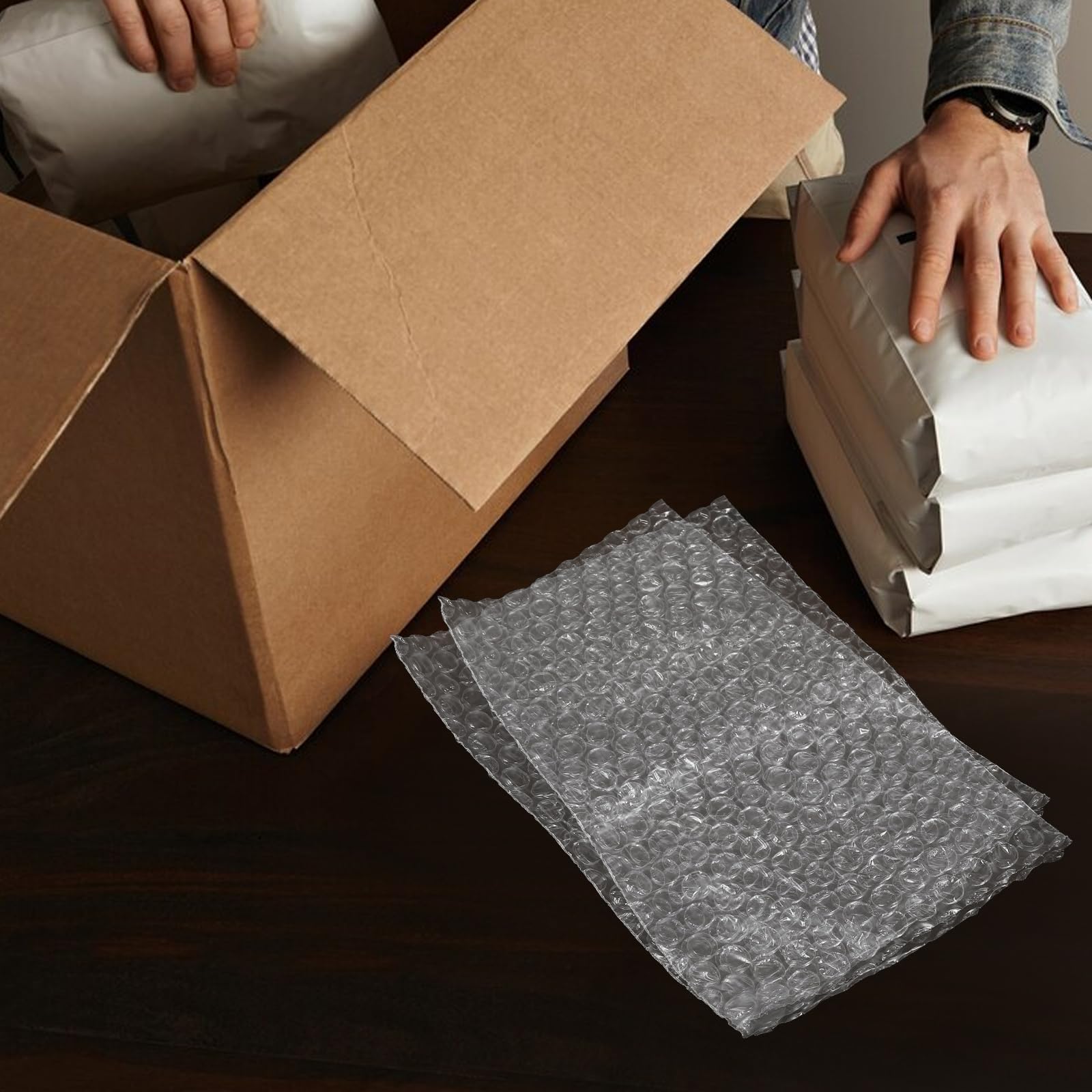 Tomaibaby Bubble Wrap Pouches: 20x13cm Thickened Shockproof Bubble Wrap Bags, 100PCS Cushioning Protection Bags - Image 2