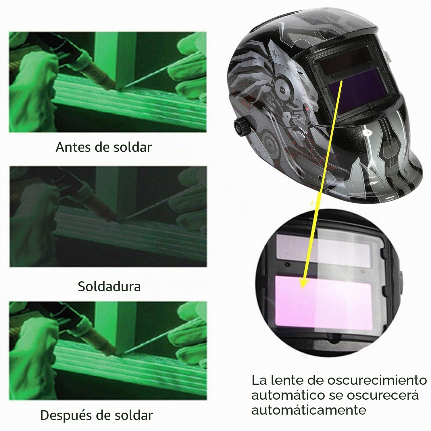 LESOLEIL Casco de Soldadura automático