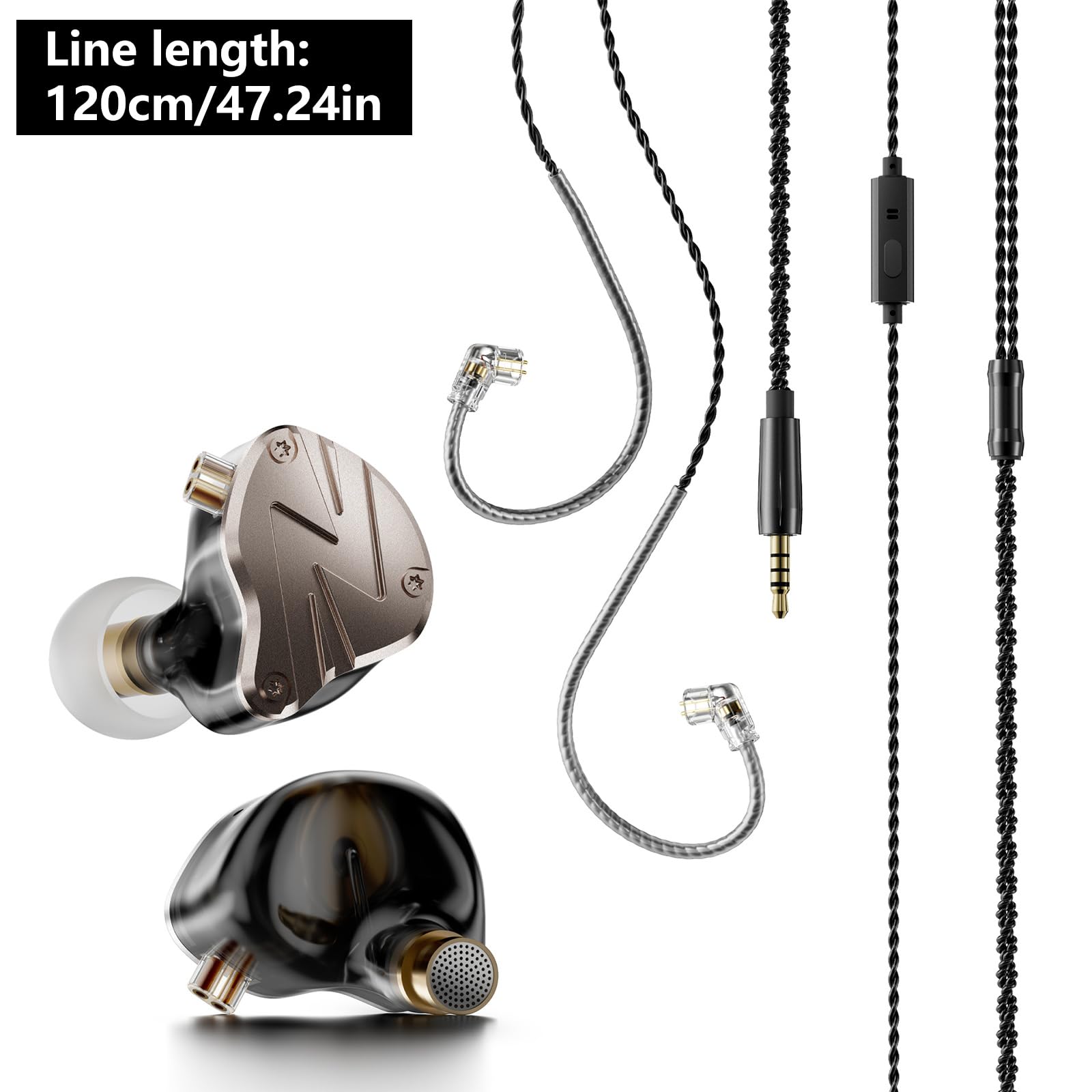 Écouteurs Intra-Auriculaires avec, Gravel Black Standard
