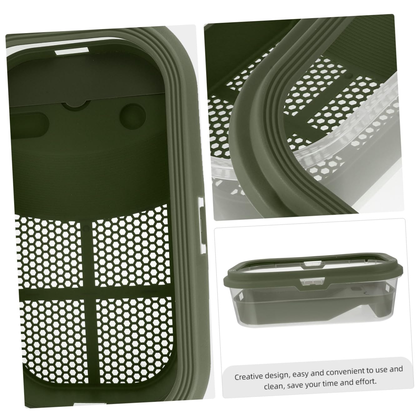 Hemobllo Vasca per Tartarughe con Piattaforma, Plastica, Verde | Uso Domestico, Facile da Pulire, Design Creativo, per Tartaruga Acquatica e Tartaruga, Categoria Terrari
