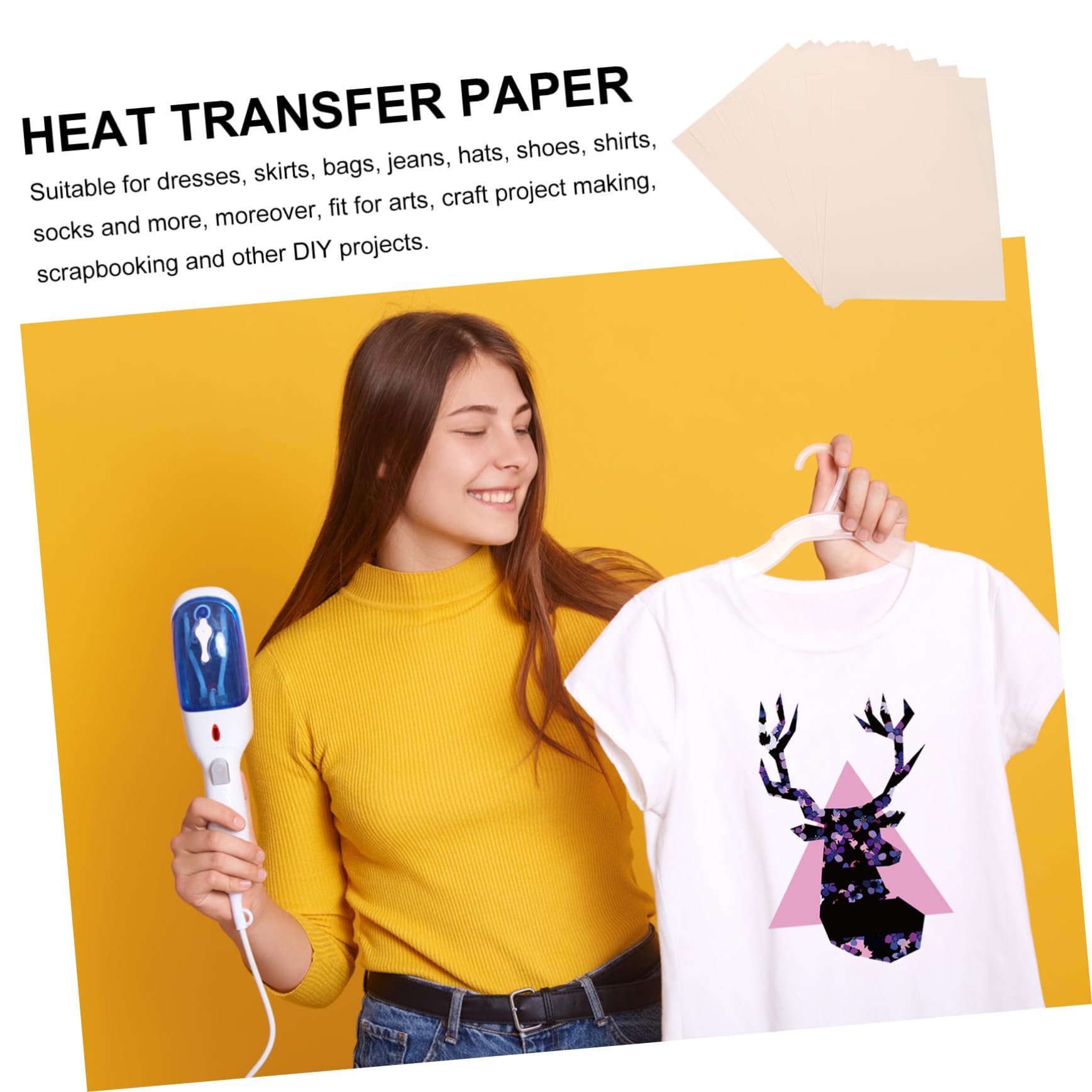 100blätter Wärmeübertragungspapierbögen Für Tassen Und Teller Sublimations-transferpapier Zum Aufbügeln Thermotransferpapier Für Andere Stoffe
