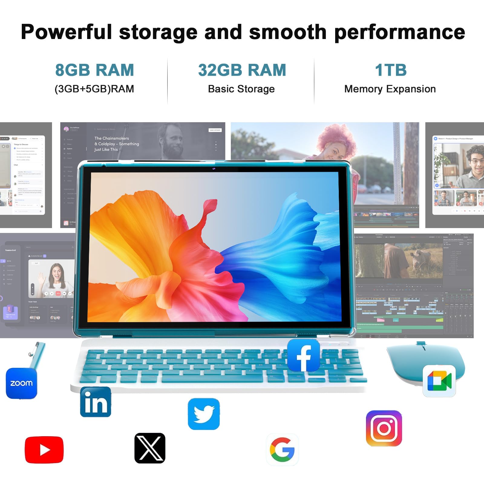 Amazon.co.jp: タブレット 10インチ Android 15 タブレット キーボード