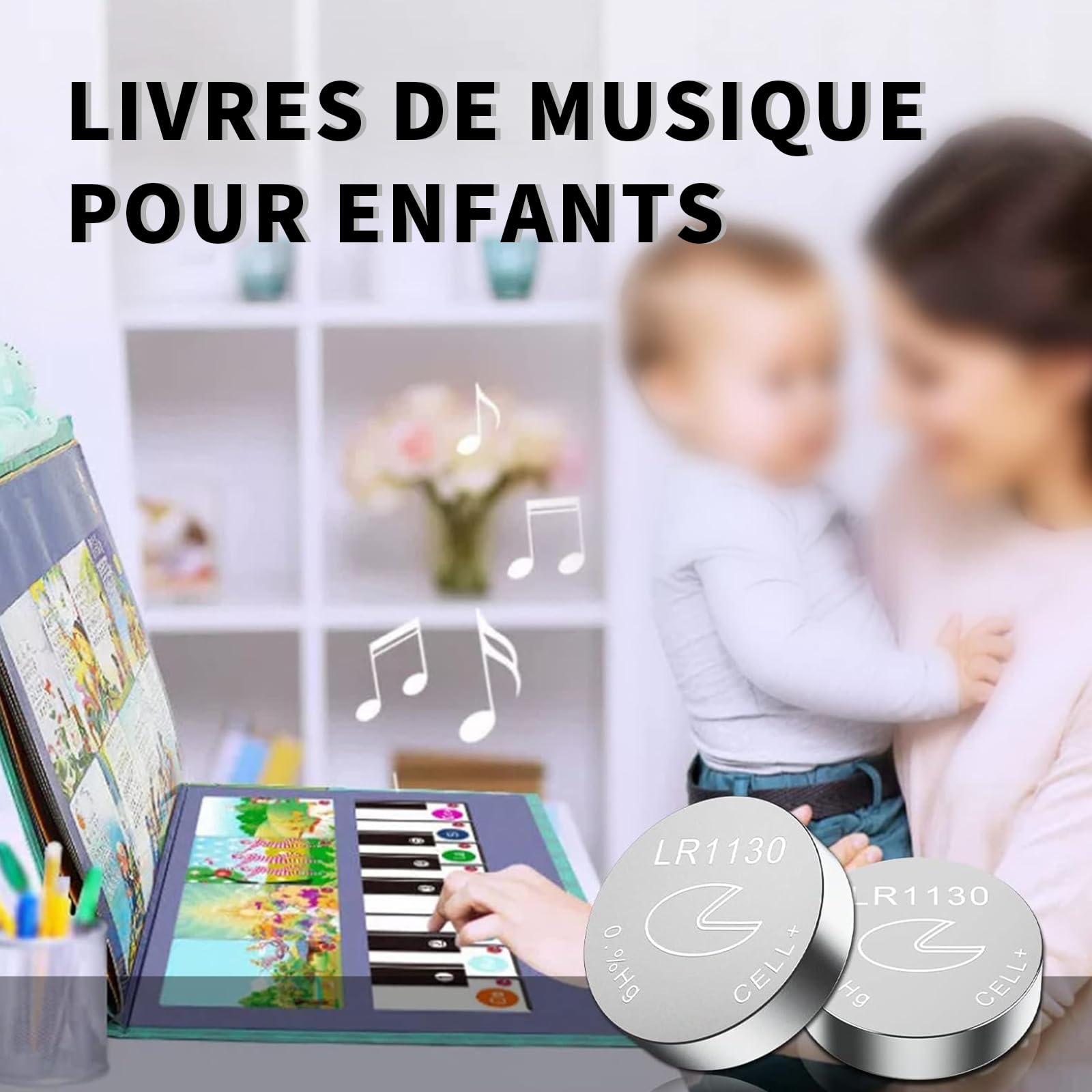 PKCELL LR1130 AG10 Piles Bouton alcaline Longue durée Lot de 20