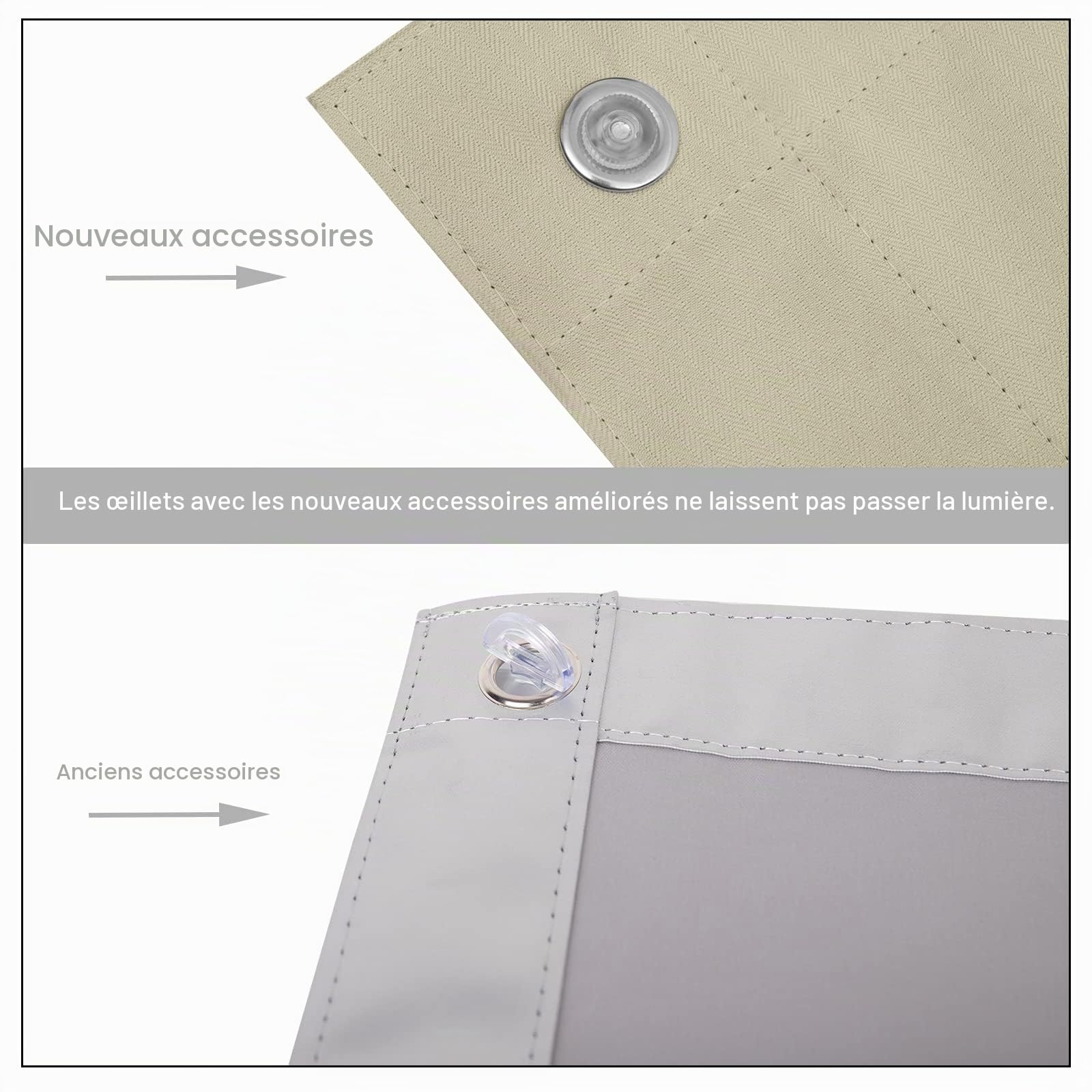 Store Occultant sans Percage pour Fenetre de Toit, Rideau Occultant Thermique avec Ventouses, 60x73cm, Beige