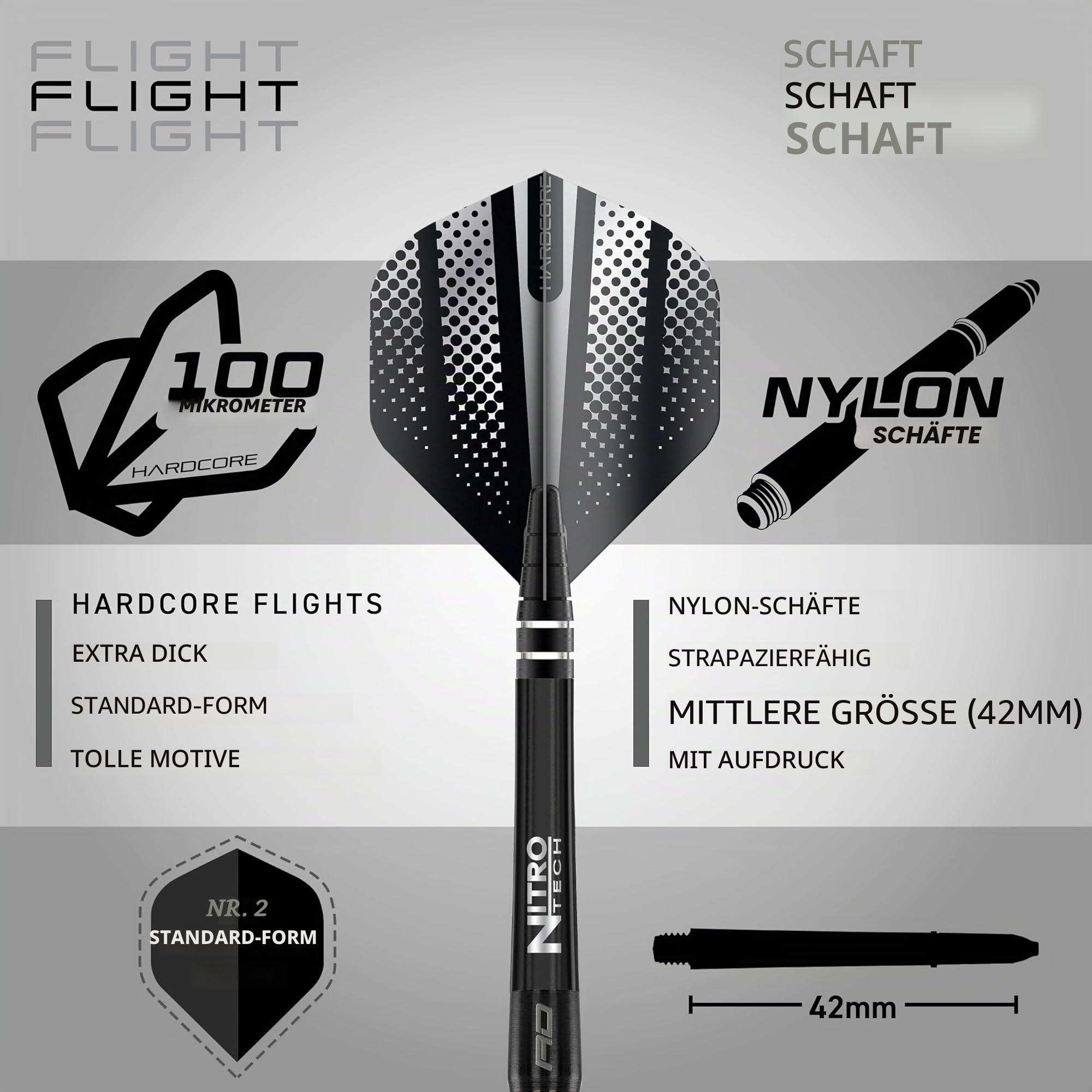 RED DRAGON Darts Razor Edge Schwarz Dartpfeile – 85% Wolfram Steeldarts | 20g, 22g, 23g, 24g, 26g, 28g | Profi Dart Set mit Flights & Schäften