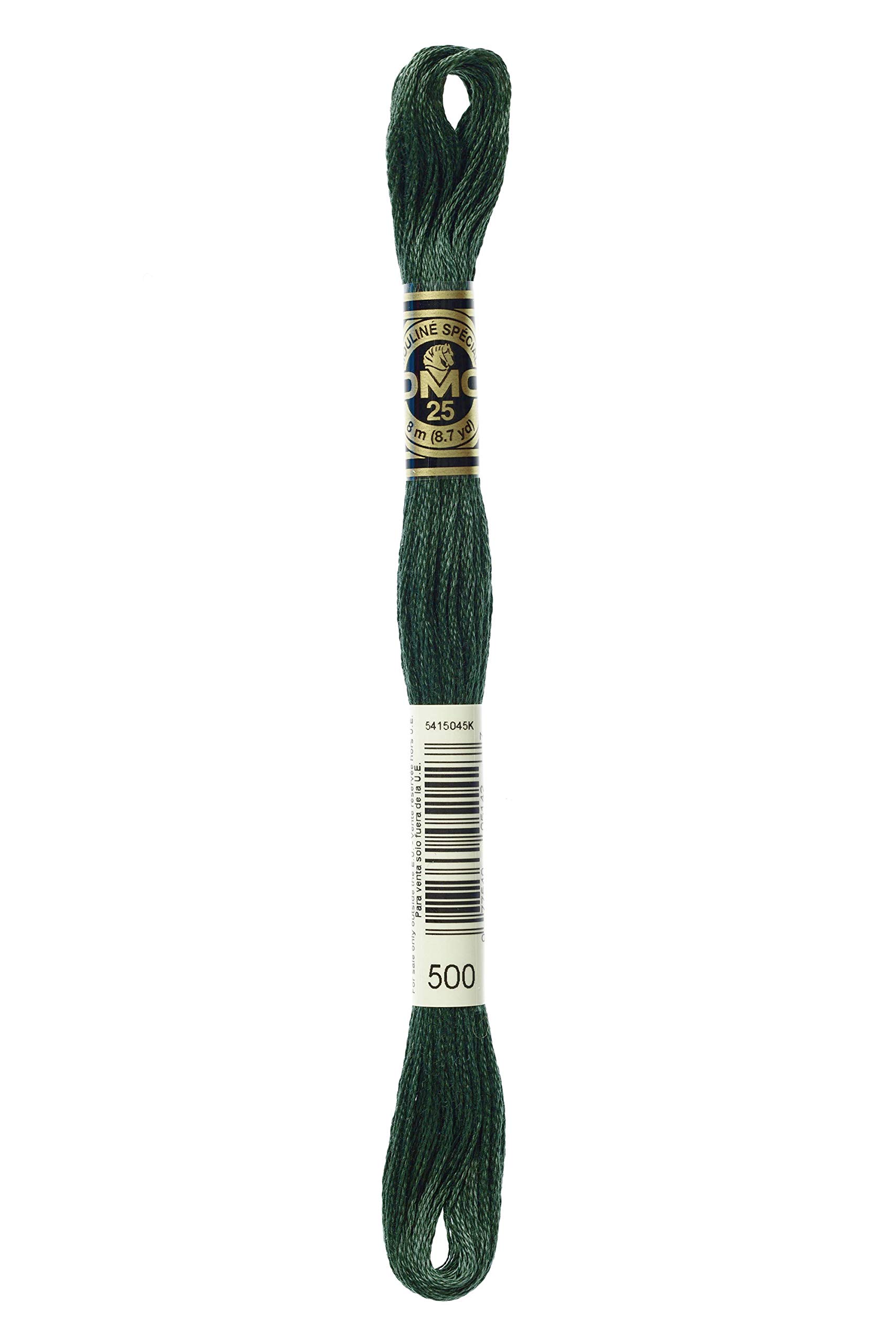 DMC 117-500 Six Stranded Cotton Embroidery Floss, Very Dark Blue Green, 8.7-Yard