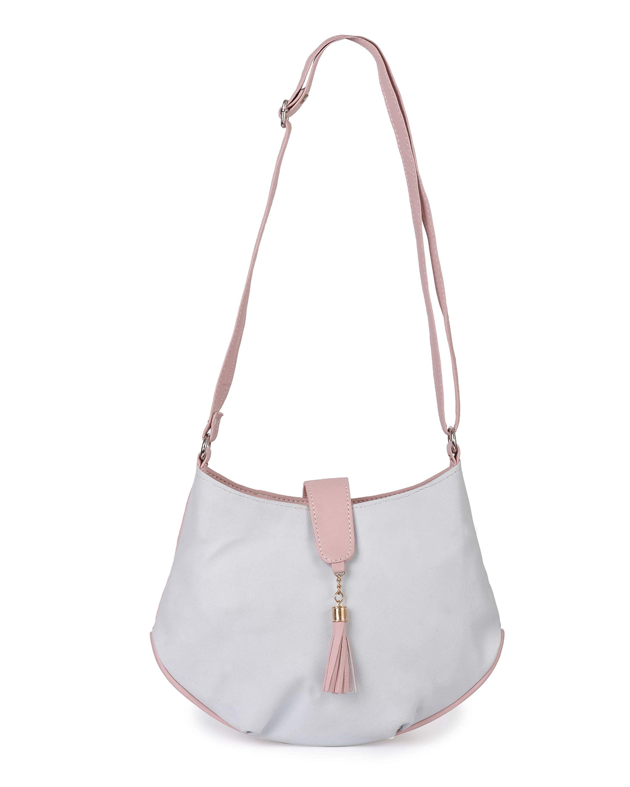 Aisna Women's Divine Sling Bag (ASNB-041)(Blue::Pink)