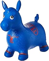 AppleRound Inflatable Ride-On Horse Hopper - Durable Bouncy Space Hopper Toy for Kids 3+ with Hand Pump, Indoor/Outdoor Fun