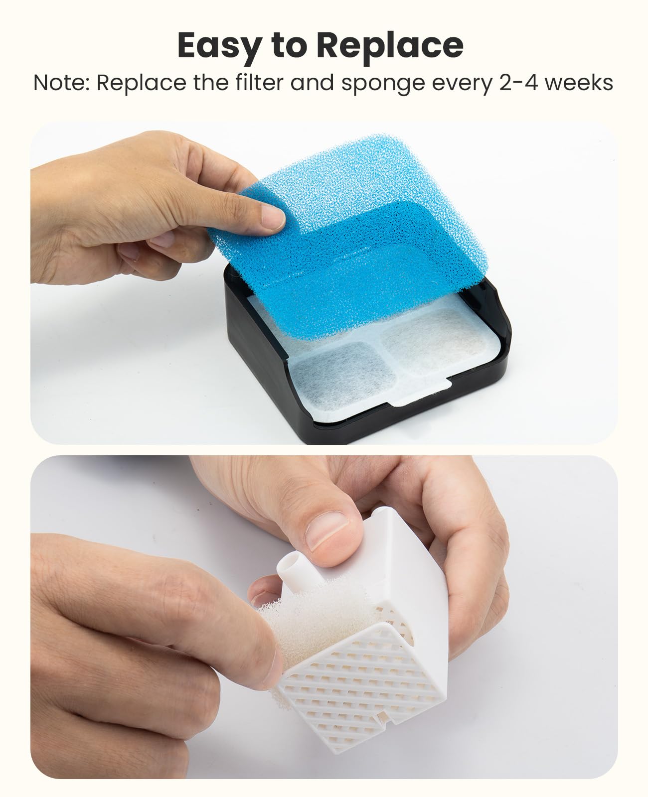 16 Packs Replacement Filters Compatible With Oneisall Dogs Water Fountain - Triple Filtration Filters For Oneisall 7L/230oz/1.8G Stainless Steel Pet Fountain PWF-002