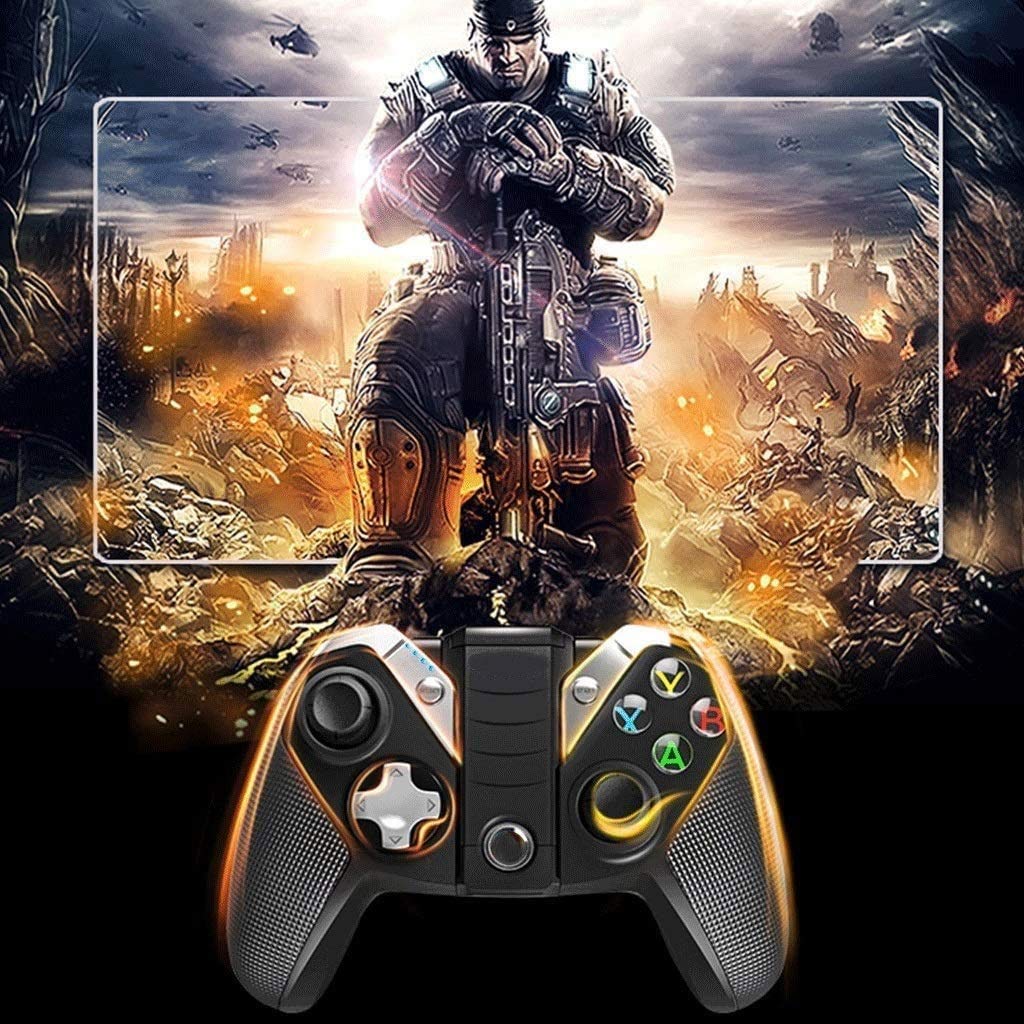 Kontrolery gamepada, bezprzewodowy kontroler do gier, joystick gamepad z podwójnym wibracją kontroler PC do PC/PS3/Android/iOS/TV Box, czarny