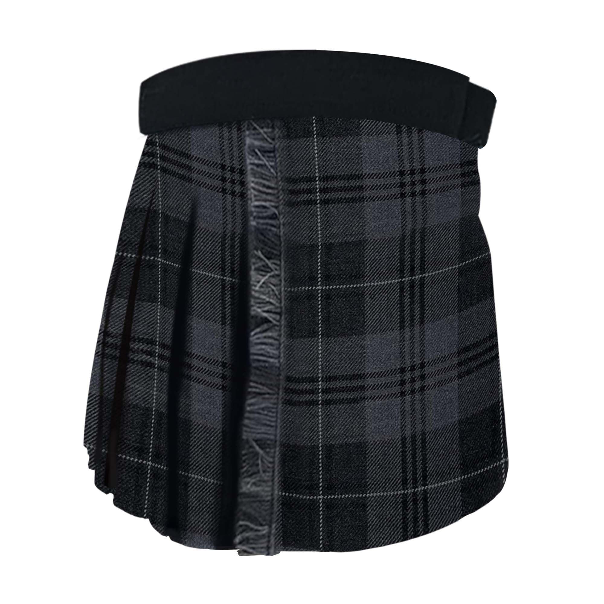 Braw Clans Tartans Boys Grey Granite Babies Kilt - For And Girls Self Fastening Kilts - Different Sizes From 0 Months To 3 Years (As8, Age, 0_Month, 6_Months)
