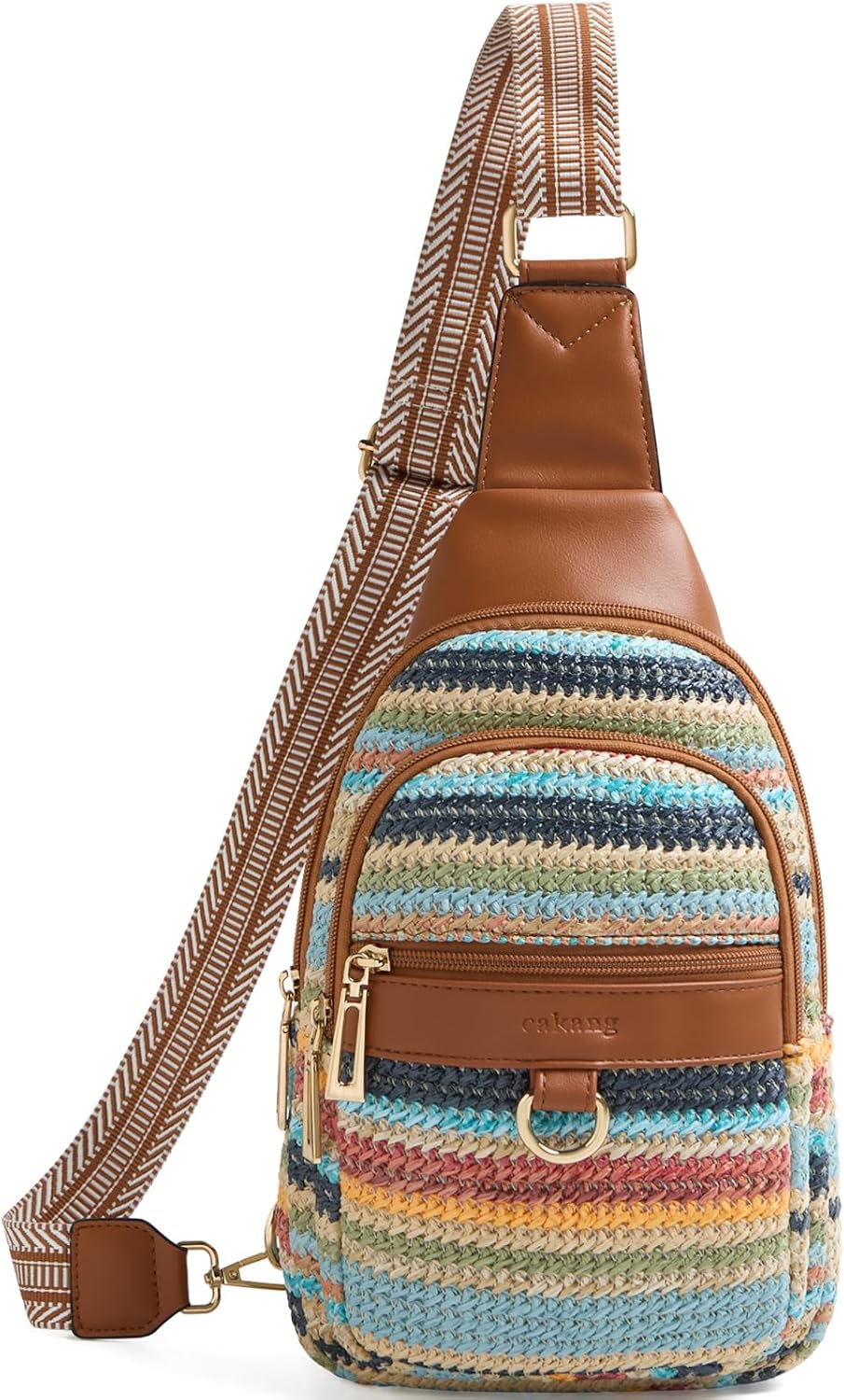 cakang Womens Sling Bag Crossbody Bags for Women Vegan Leather Sling Backpack Daypack Fanny Pack Crossbody Purse Travel