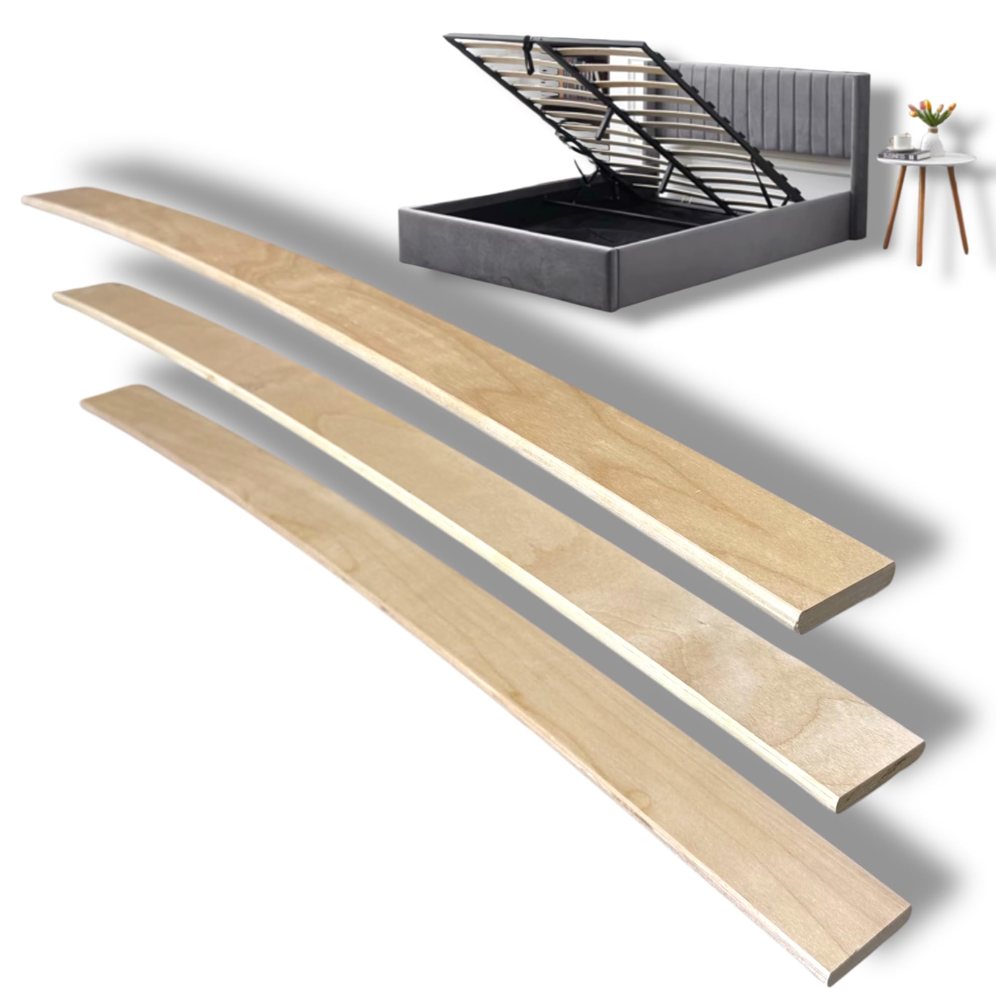 yelfe Replacement Bed Slats Size 675mm Length 53mm Width and 8.5mm Depth Suitable for double bed or Small Double Bed, please check your original slat's size before placing the order (22)