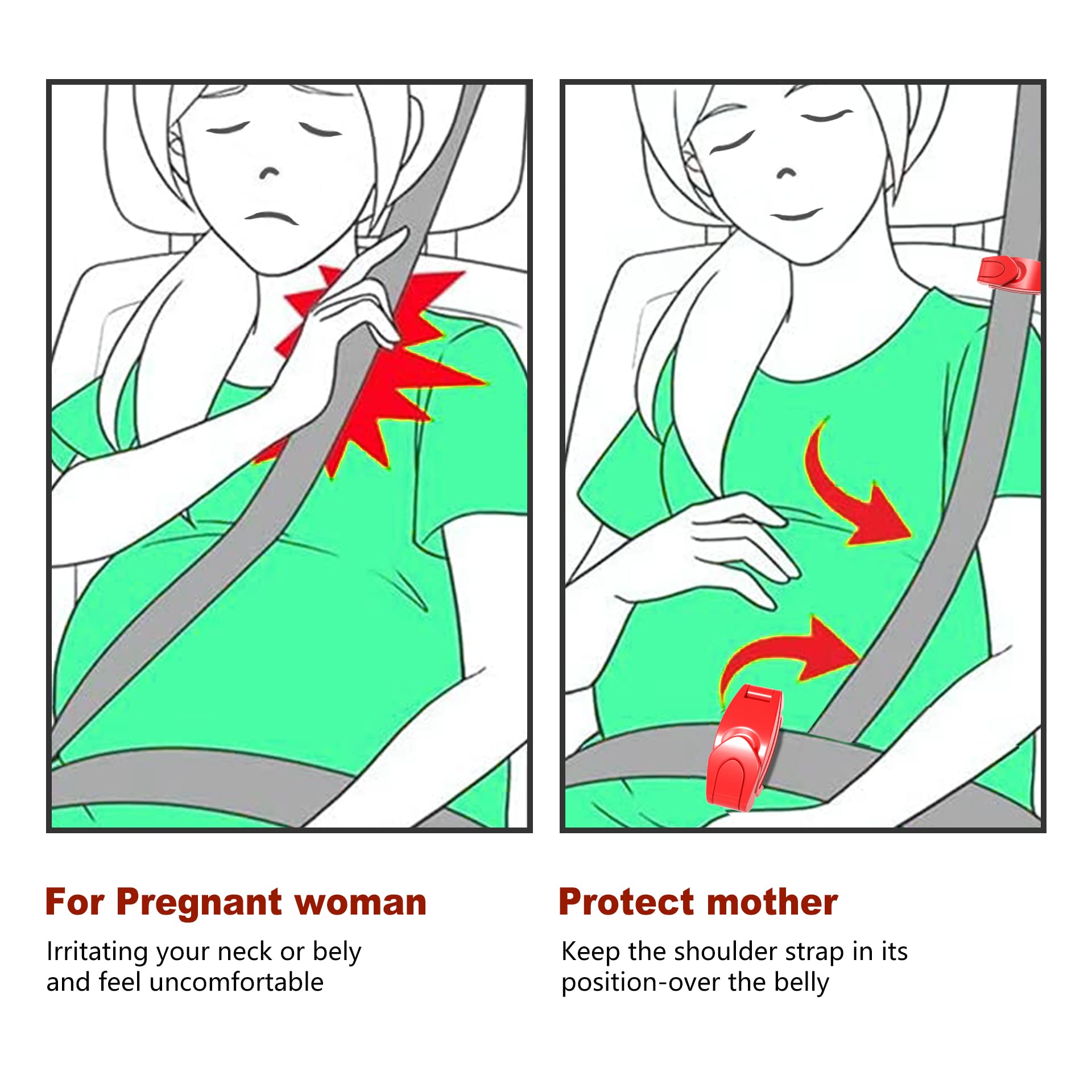 Sicherheitsgurt-Versteller Aus Leder - Nackenschutz Für Auto & Komfort