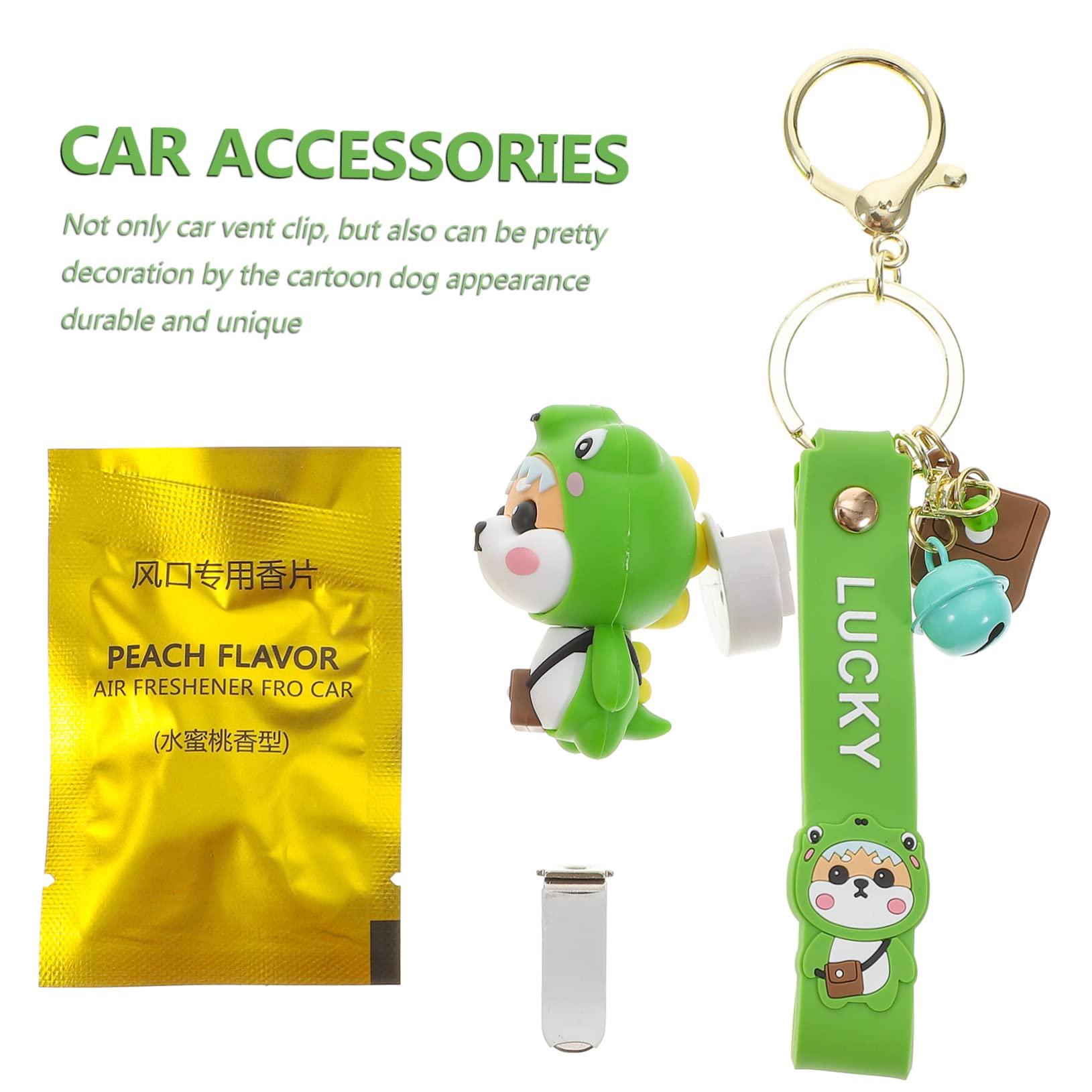PartyKindom 3pezzi Clip Decorativa Per Ventilazione Auto Diffusore Forma Di Cagnolino Facile Da Installare Accessorio Per Interni Auto Riduce Stress e Affaticamento Durante La Guida