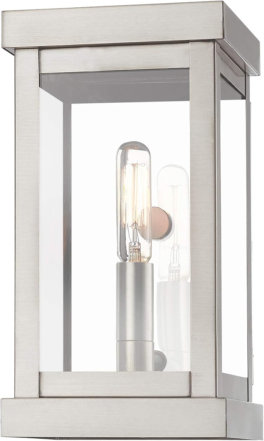 Prоmо Dіѕсоunt Uр Tо 70% оƒƒ Livex 20701-91 Transitional One Light Outdoor Wall Lantern from Hopewell Collection in Pwt, Nckl, B/S, Slvr. Finish, Medium, Brushed Nickel Uр Tо 40% оƒƒ Livex 20701-91 Transitional One Light Outdoor Wall Lantern from Hopewell Collection in Pwt, Nckl, B/S, Slvr. Finish, Medium, Brushed Nickel