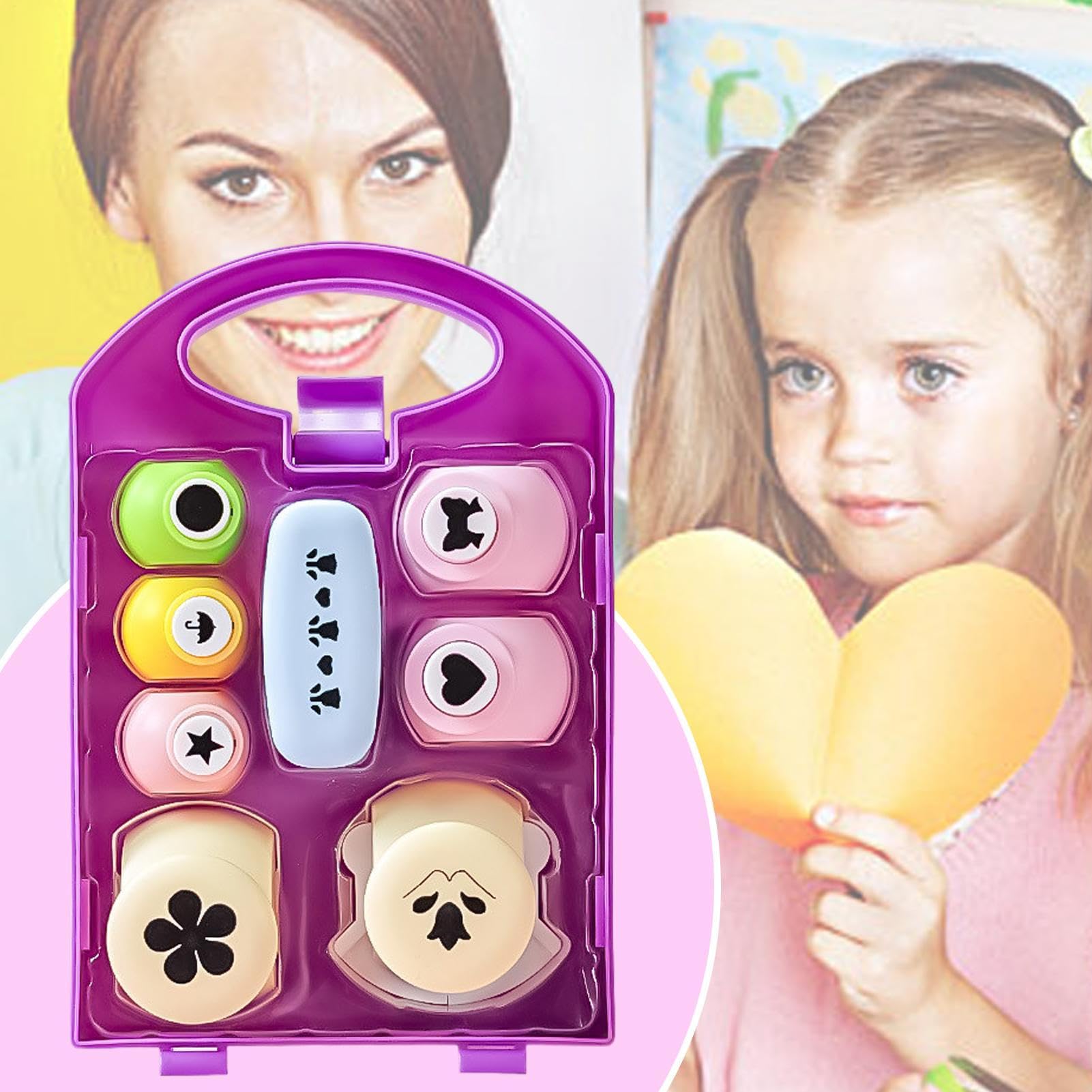 Perforadora De Formas Para Manualidades Pequeña Educativa Creativa