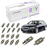 PL153A Replacement for AUDI A4 S4 RS4 Avant B8 2009-2016 LED Interior Light kit Accessories Package, 6000K White Dome Light Bulbs Upgrade (18 Bulbs)