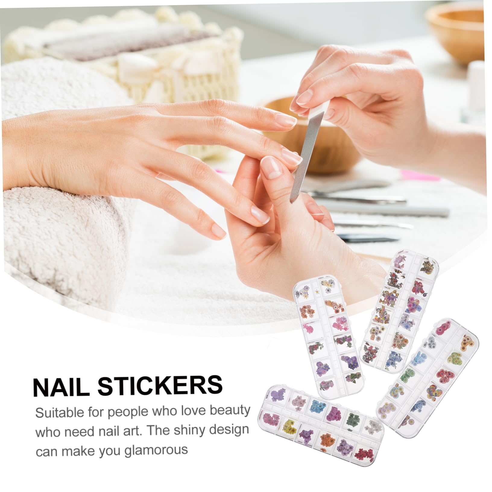 VICASKY 2 set Fogli Per Unghie Adesivi Per Unghie Decalcomanie Per Unghie Numeri Decorazioni Per Unghie Decorazione Per Manicure Decorazione Per Unghie Di Bellezza Accessori 4 scatole*2