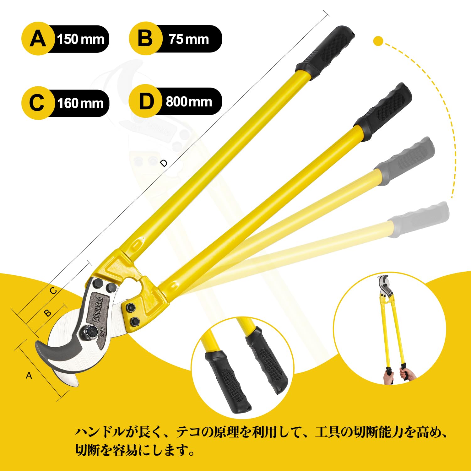 Amazon | NEWTRY ケーブルハンディカッター ケーブルカッター ワイヤー