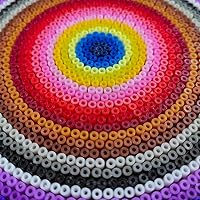 Vista 6 de ZLLBTMO 39000 Pcs Fuse Beads Kit for Craft Making 72 Colors 2.6mm Mini Small Iron Beads Set for Aduld, with Box, 4 Pegboards, 1 Drawing, 1 Tweezers