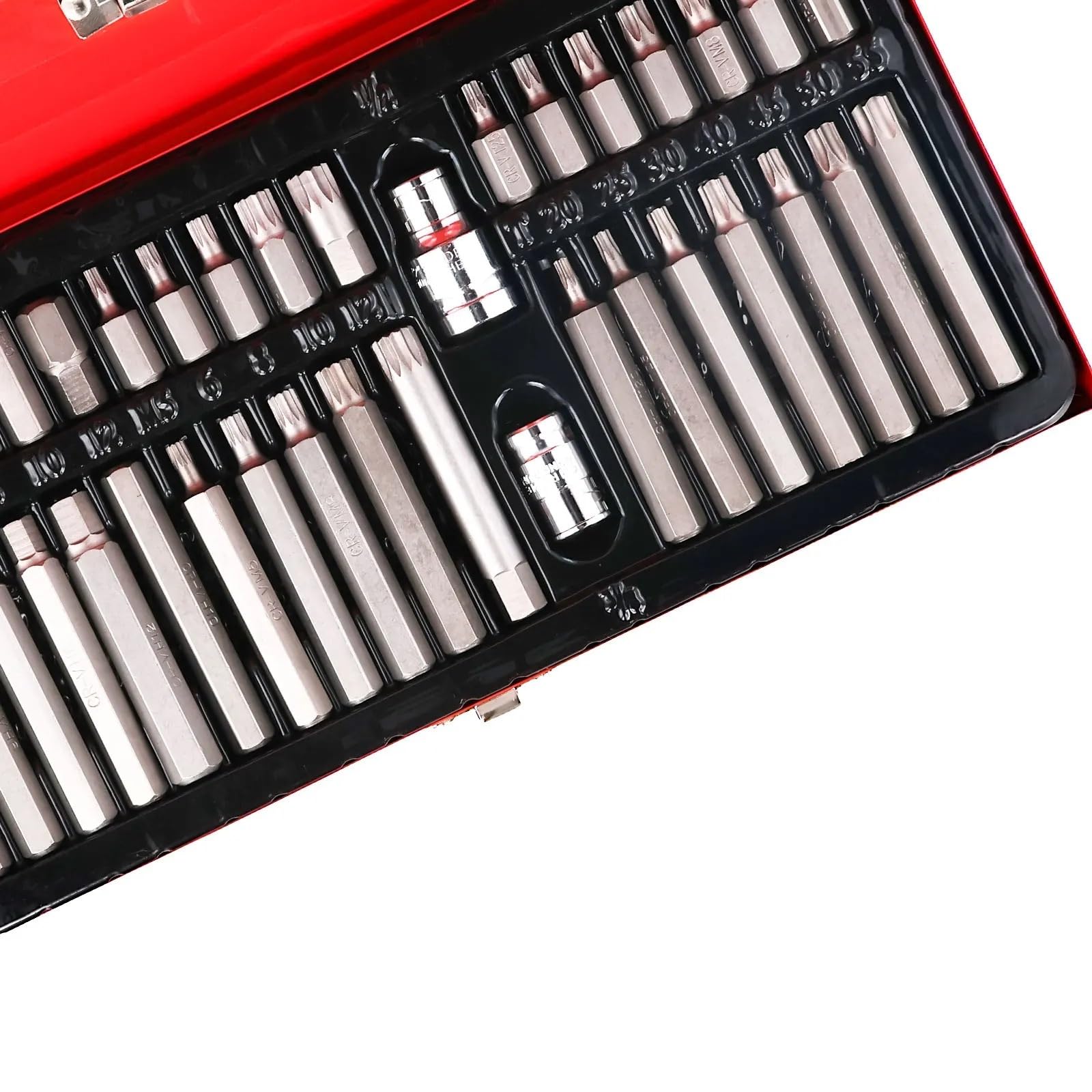 40 szt. Zestaw nasadek narzędzie do naprawy samochodów Hex Star Torx Spline Drive Bit udarowy Zestaw przedłużek