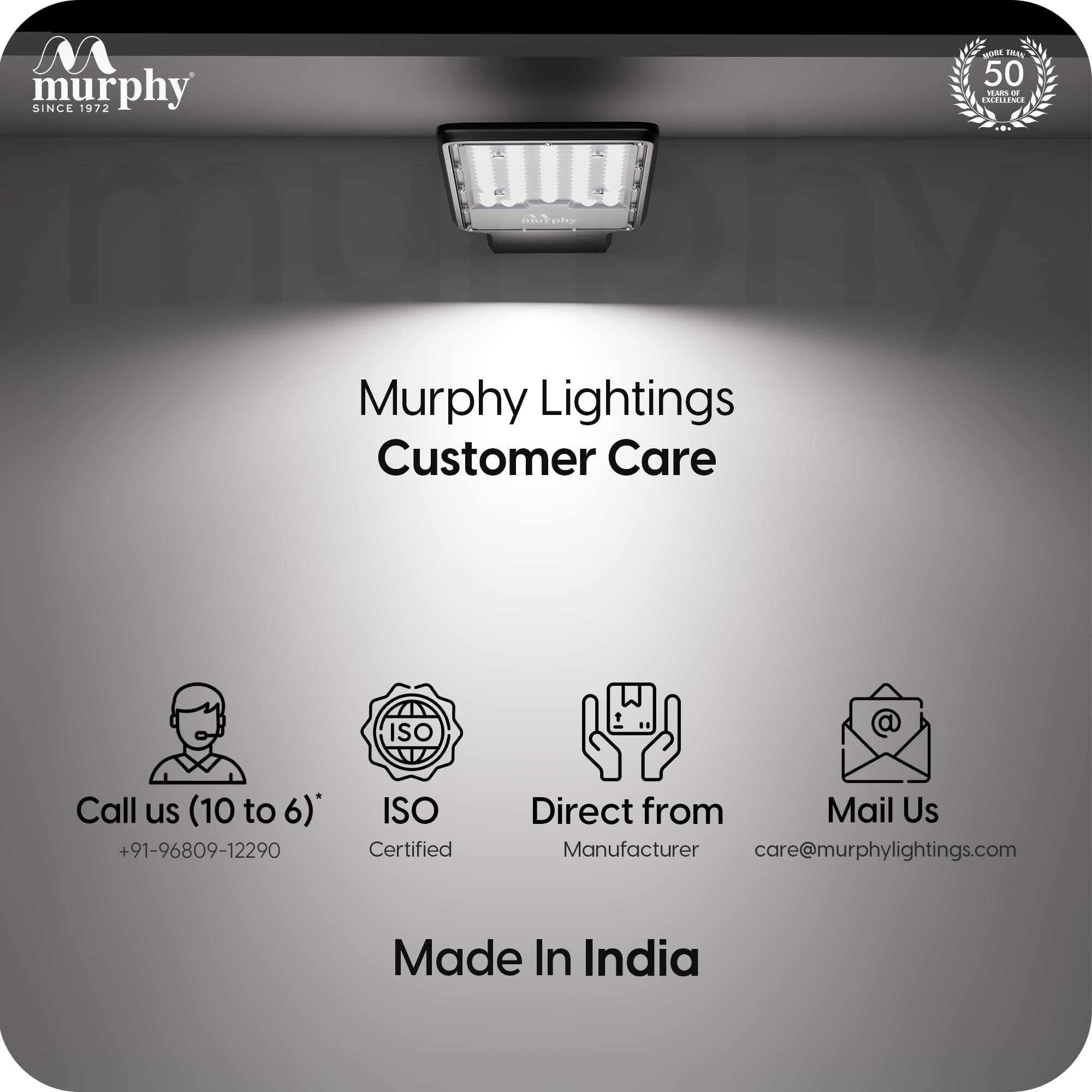 Murphy LED Street Lights - 3600 Lumens, Waterproof & Auto On/Off -7