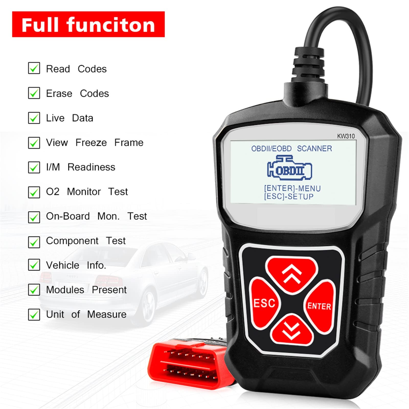 Skaner OBD2 Dla Auto OBD 2 Skaner Samochodowy Narzędzie Diagnostyczne Skaner Samochodowy Narzędzia Samochodowe Język Rosyjski