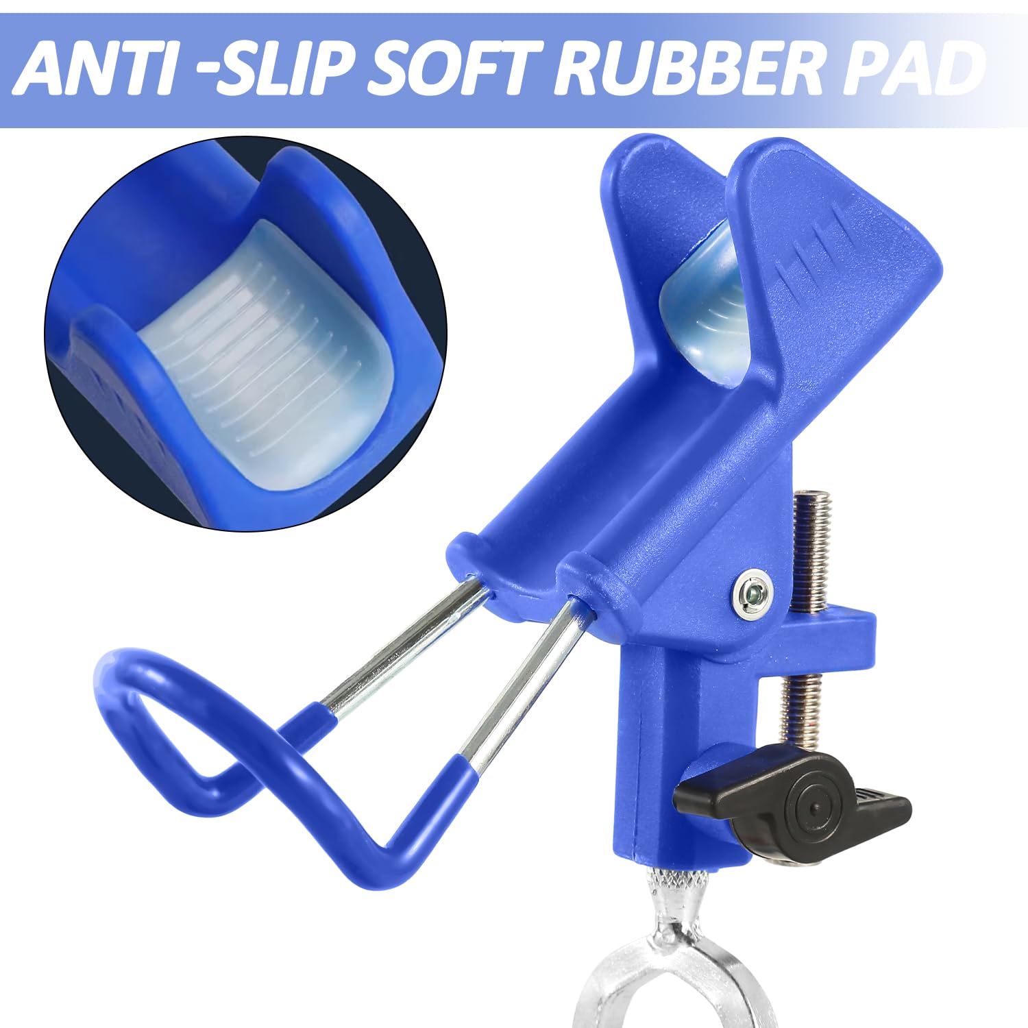 Tripquips Lot de 2 supports de canne à pêche pour pêche au sol, support de canne à pêche réglable à 360 °, cadeau de pêche pour homme, équipement et équipement de pêche