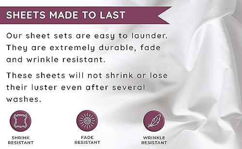 Miniatura 9 de Southshore Fine Living, Inc. Colección premium, juego de sábanas de 6 piezas, de bolsillo profundo, fácil cuidado, sin encogimiento, con 1 sábana