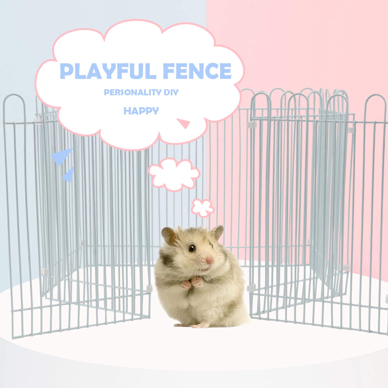 Dog Fence Ferret Playpen Small Pet Playpen Metal Exercise Pen