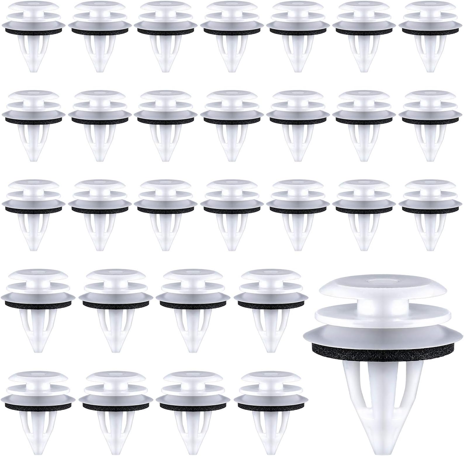 30 Pieces Car Door Clips Car Trim Clips Bumper Fastener Clips Compatible with Car Boots, Interior Doors or Trim Panels