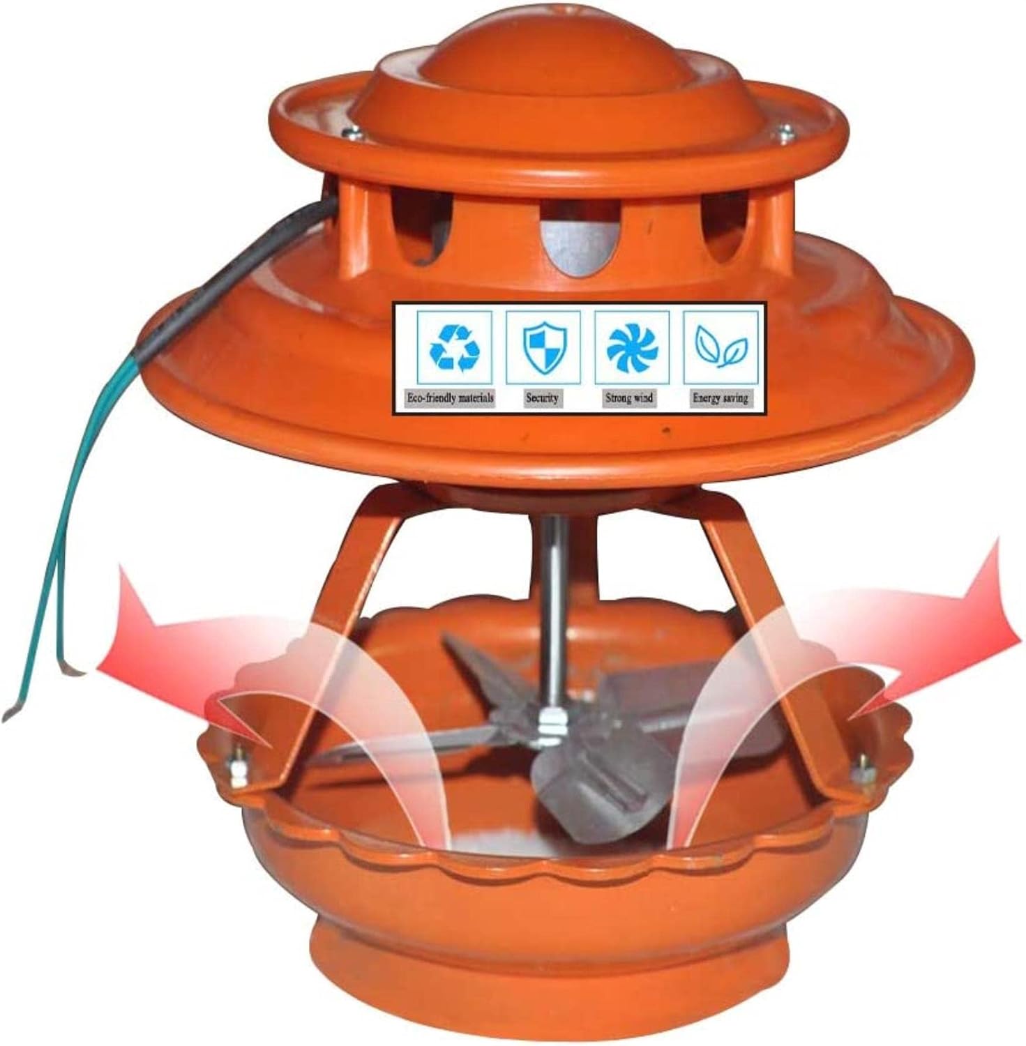 Chimney Smoke Evacuator, Chimney Fan Fireplace Exhaust Fan Flue Fan Chimney Draft Inducer Chimney Exhaust Fan for Fireplace Professional Model for Barbecue,100w