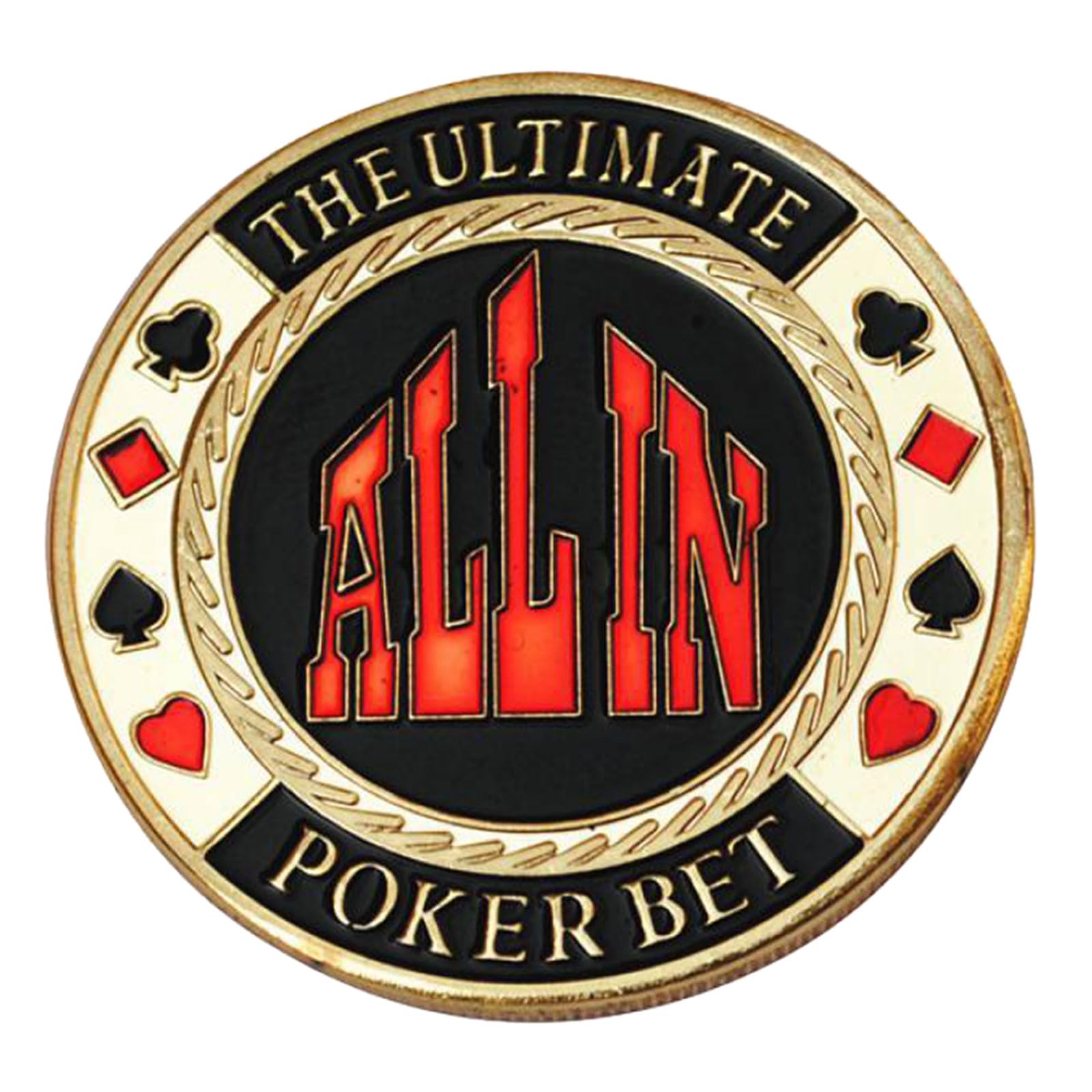 JOKOTI Professional Game Dealers Button Cards Guard Protector Metal Coin Chip Button for Entertainment