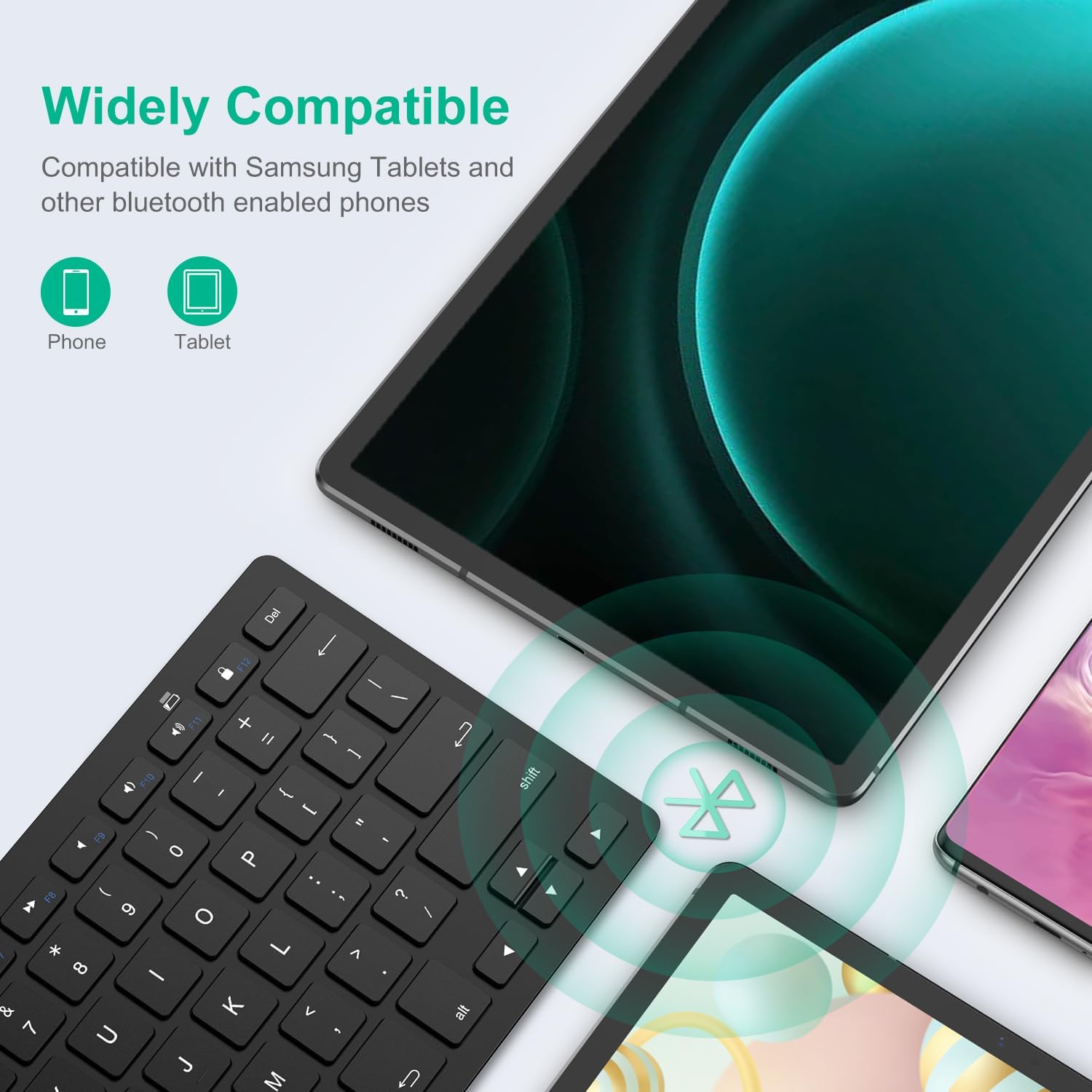 SPARIN Bluetooth Keyboard for Samsung Galaxy Tab A9 Plus/S10+/S9 FE/S9+/S6 Lite/... 3