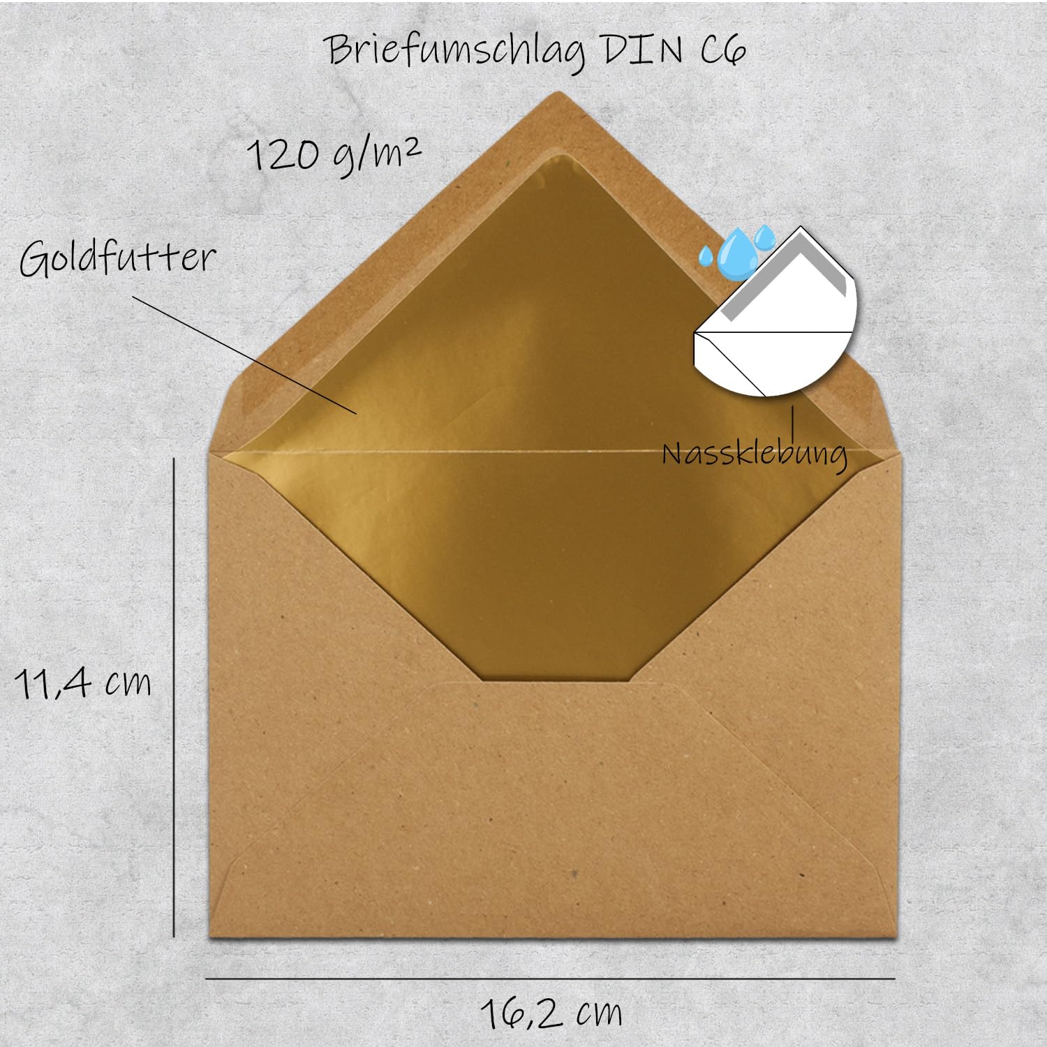 120 Buste Formato A4 Per Inviti – Carta Marrone 120g/m², Autosigillanti, Per Matrimoni E Documenti - 5