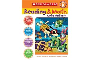 Scholastic Reading/Math - PreK, Preschool Learning Books Ages 4 and 5