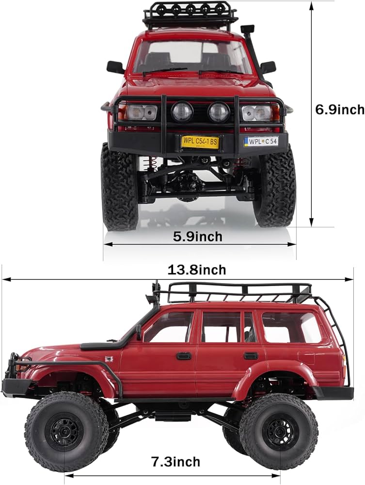 Amazon.com: ARRIS 1/16 LC80 RC Crawler, WPL C54-1 RC Rock Crawler