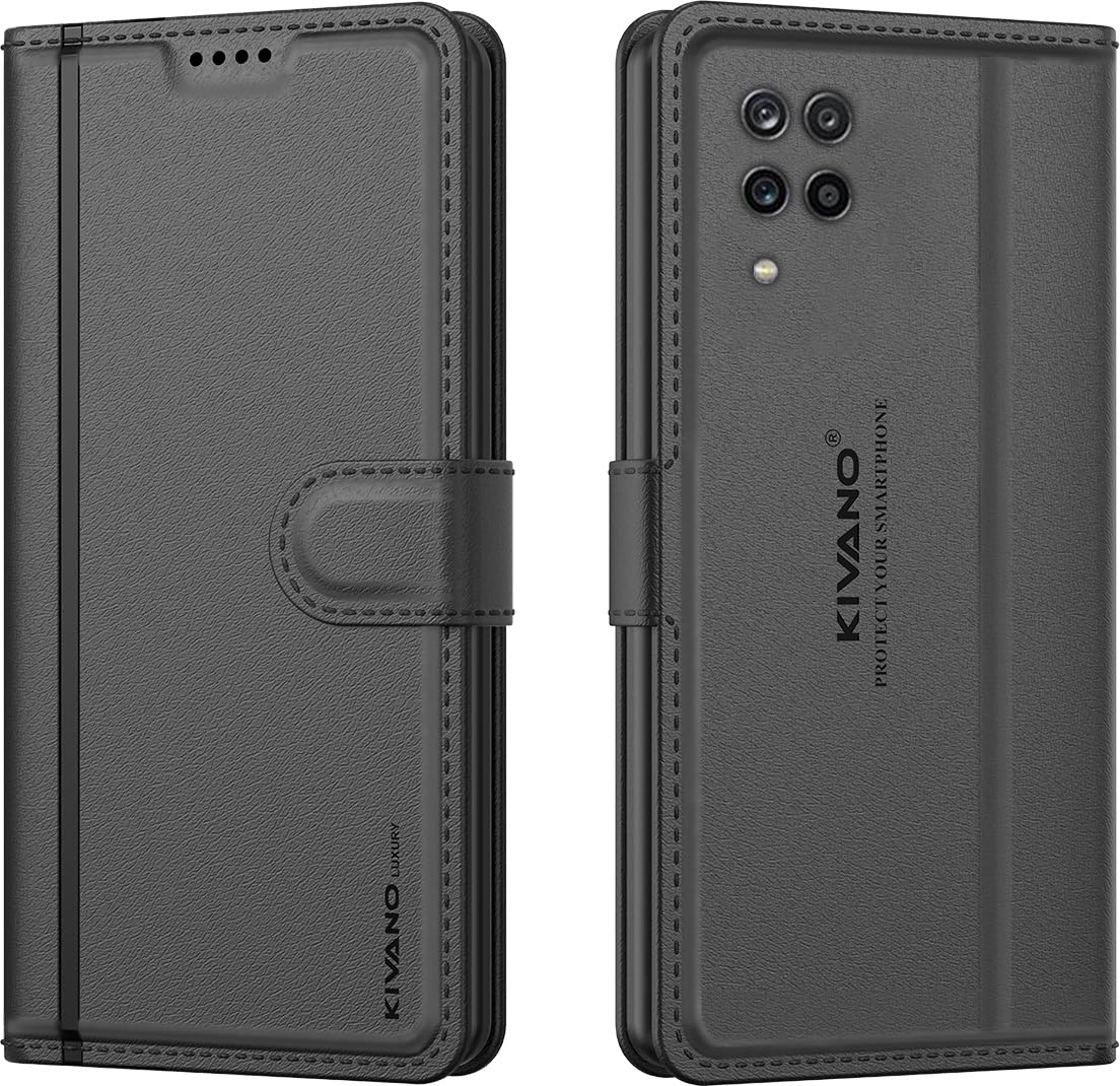 KIVANO LUXE Leather Flip Case - Samsung Galaxy A12 -1