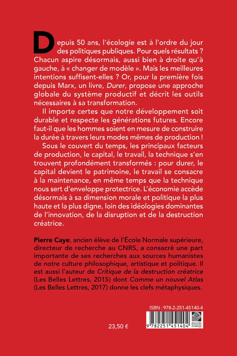 Durer: Eléments pour la transformation du système productif