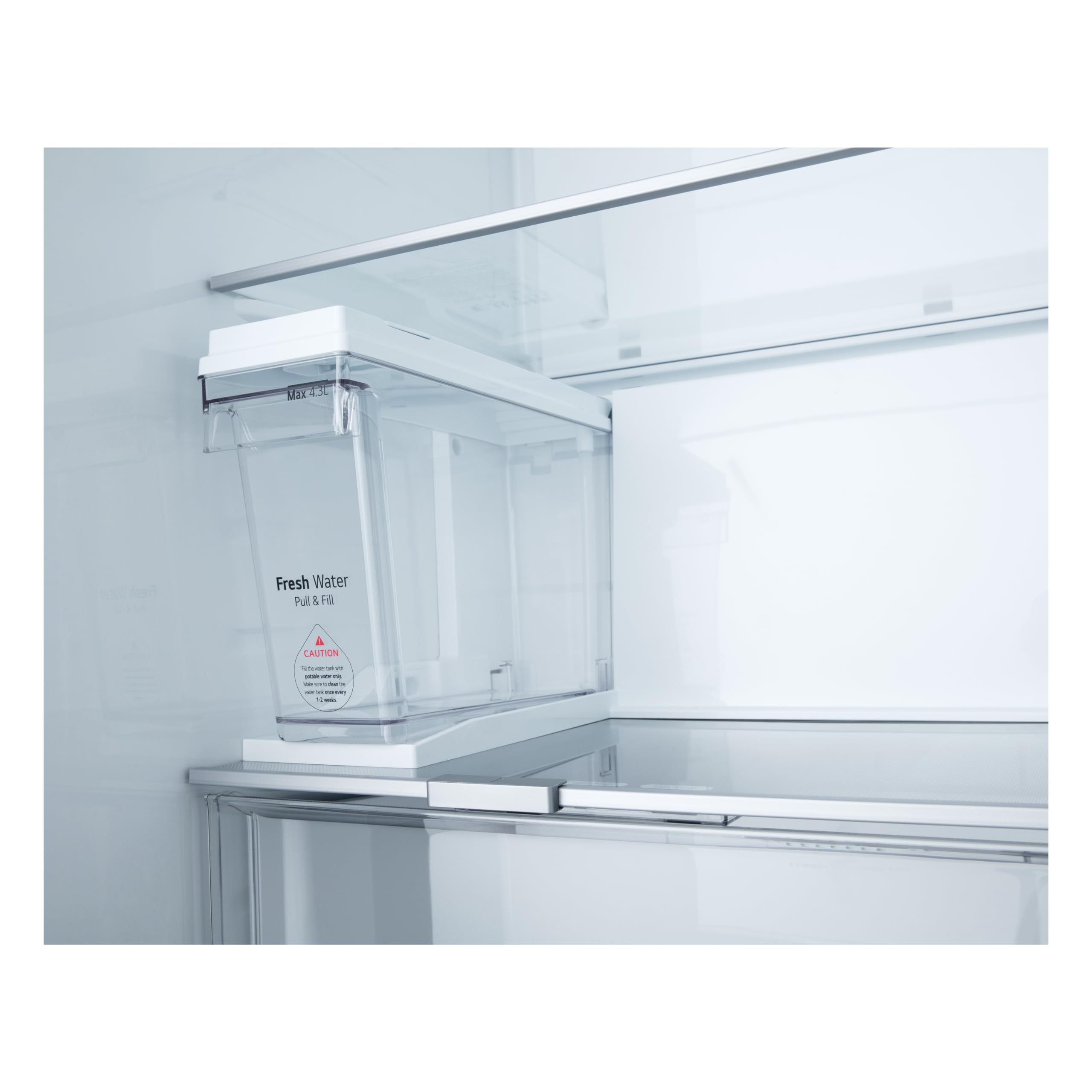 LG GSLE81PYBC Side-by-Side Kühlschrank mit Gefrierfach (628 L, Energieklasse C) mit Eis- und Wasserspender, Multi-Airflow, DoorCooling+, Silber