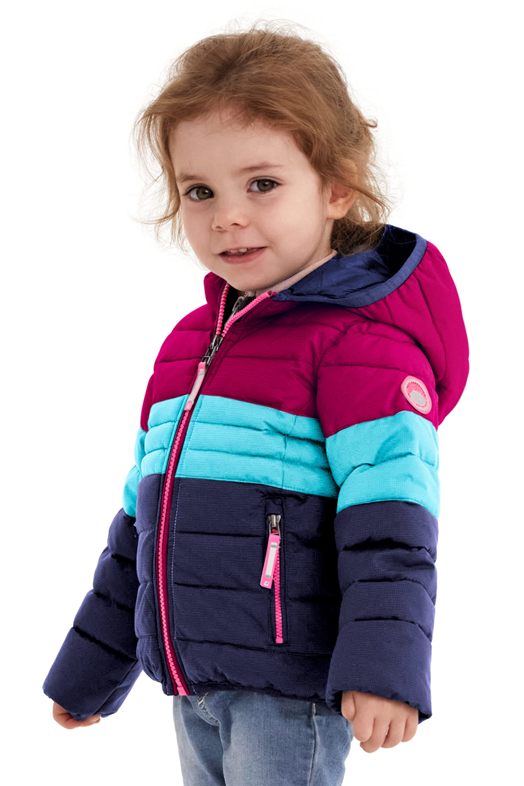 Killtec Hipsy Mini Giacca Invernale con Cappuccio in Piuma D'Oca, Unisex Bambini, Susina, 122/128