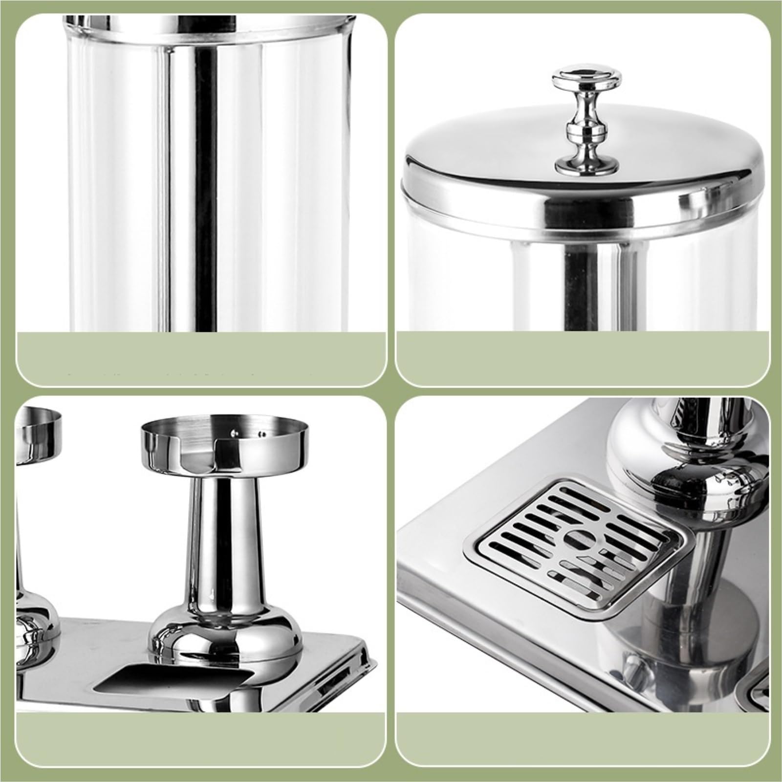 Getränkespender mit Ständer. All-in-One-Getränkespender for den gewerblichen Gebrauch mit Eiskern und Abtropfschalen aus Edelstahl getränke spender(3L)
