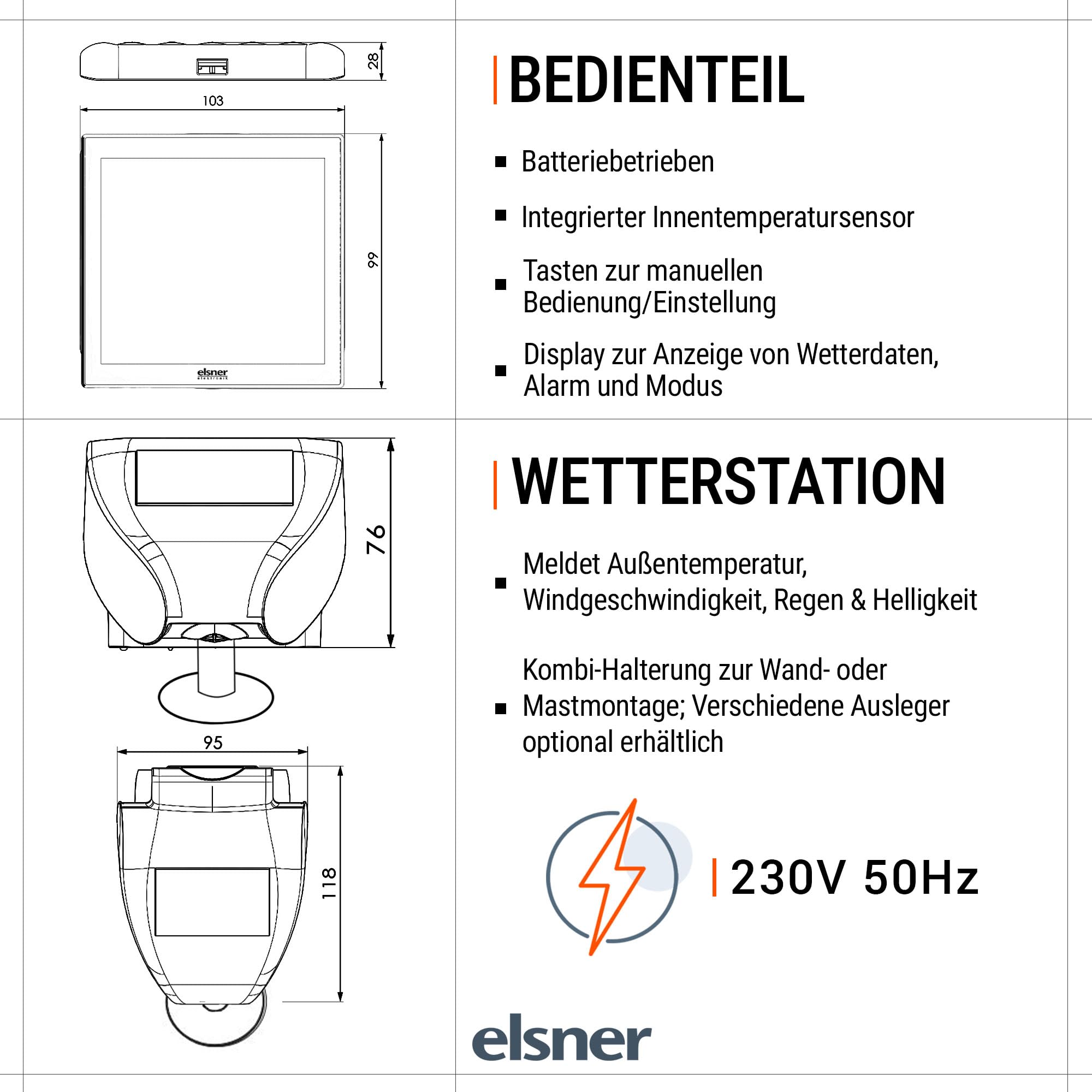 Solexa 2.0 Markisensteuerung Funk – Mit Wetterstation | SMART HOME Jalousie-, Fenster-, Rollladensteuerung, Lichtsteuerung, Heizungssteuerung – Mit Zeitschaltuhr – Made in Germany