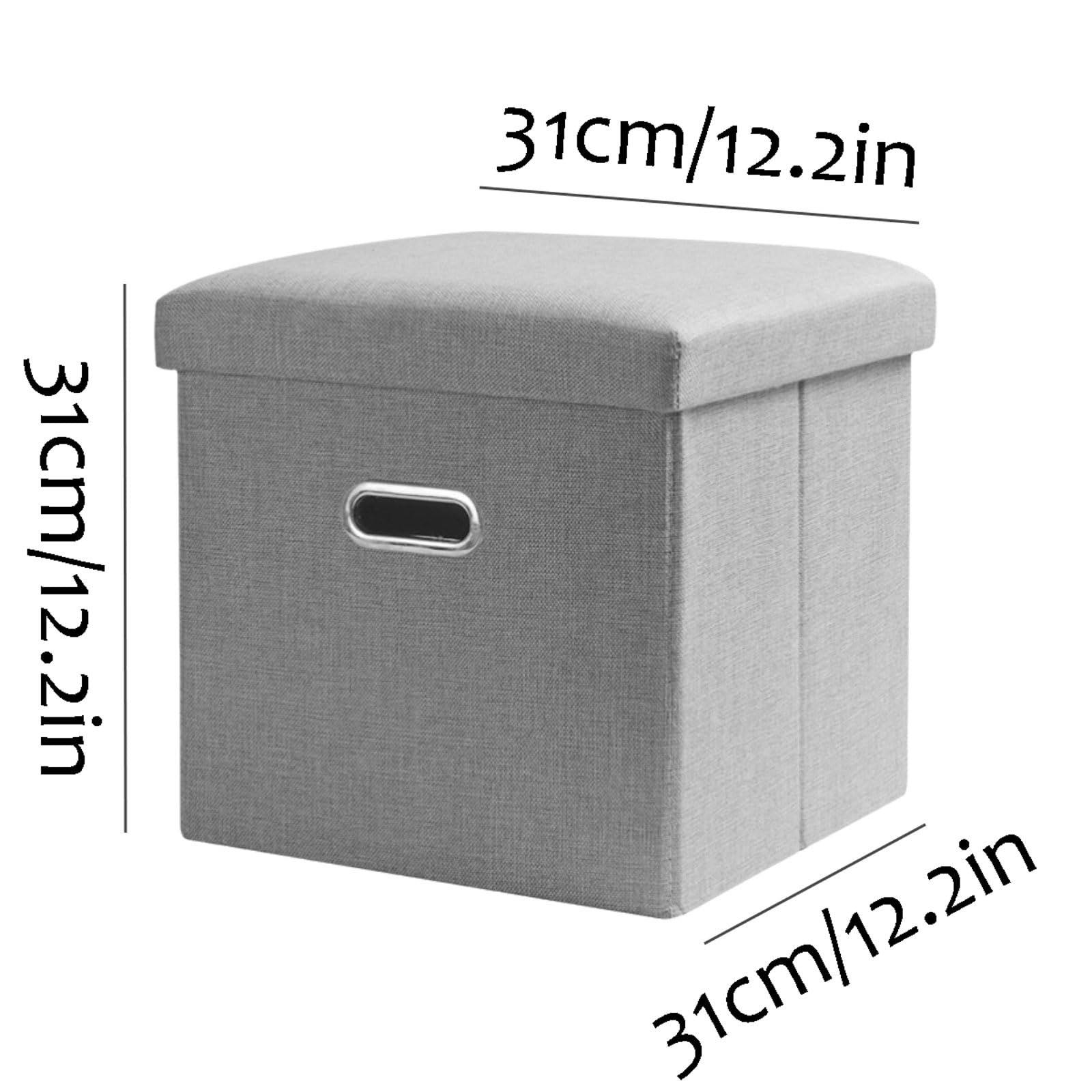 Robusto Miscela in Fibra ottomani Pieghevoli Pieghe di Riposo Pouf con Sgabello a Colori Solidi Eleganti sgabelli risparmia Spazio