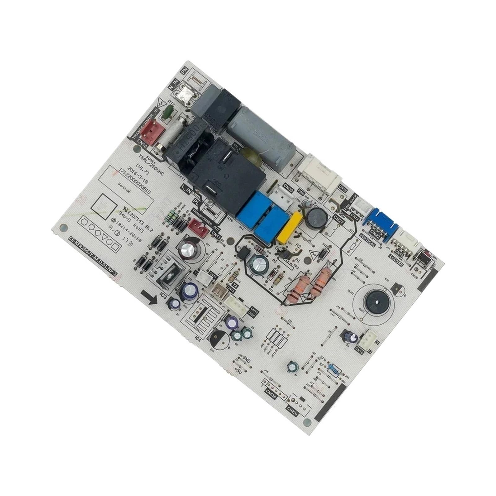 JWEINENL Compatible For Midea，CE-KFR26G/Y-AF 17122000020810， Indoor Unit Control Board Circuit PCB Air Conditioner Maintenance parts