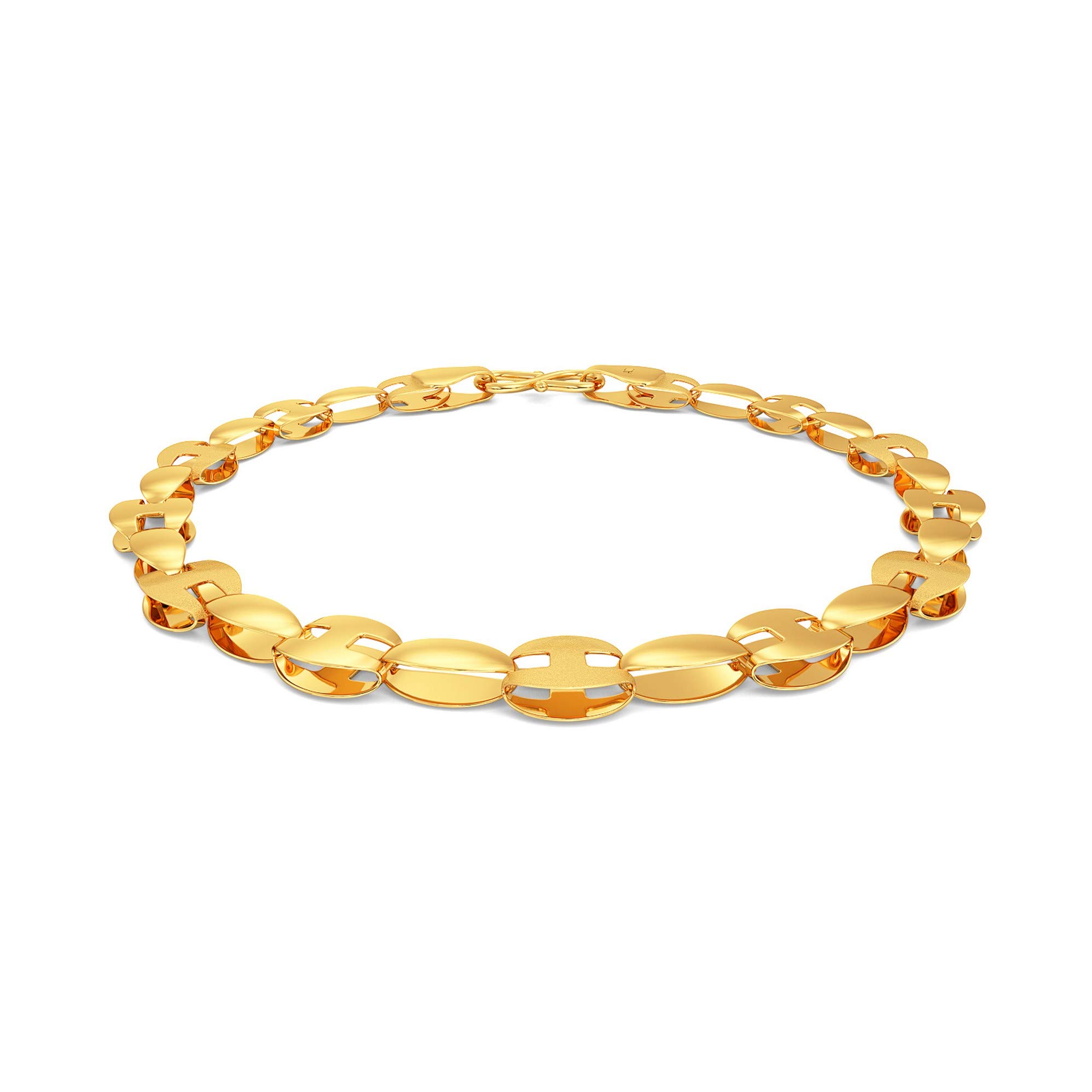 Impress Collection 22k Yellow Gold Charm Bracelet for Women-image-23