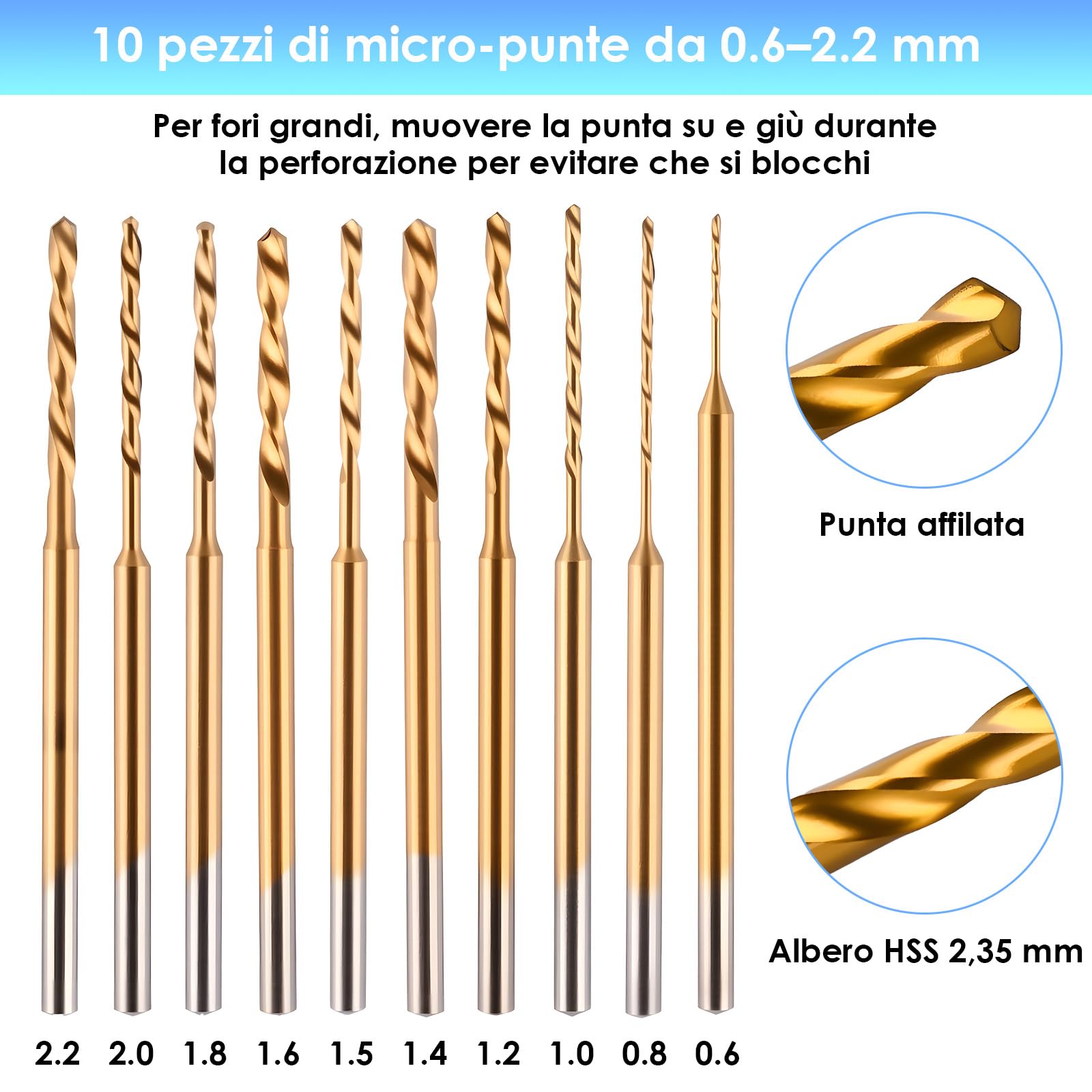 Diealles Shine Mini Trapano Elettrico a Batteria con 10 Punte, 5 Velocità, Ricarica USB per Gioielli/Legno/PCB